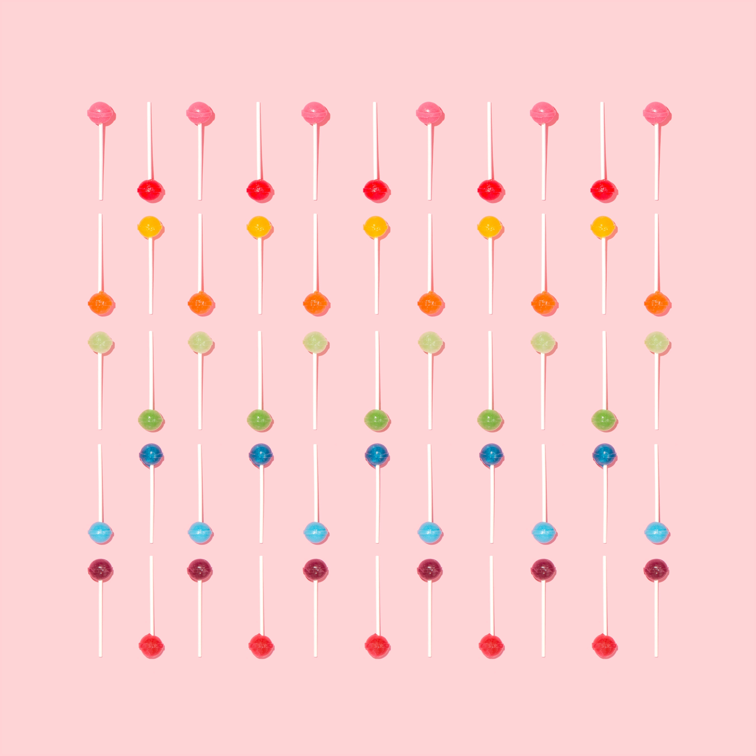 Free download wallpaper Lollipops, Iridescent, Rainbow, Minimalism on your PC desktop