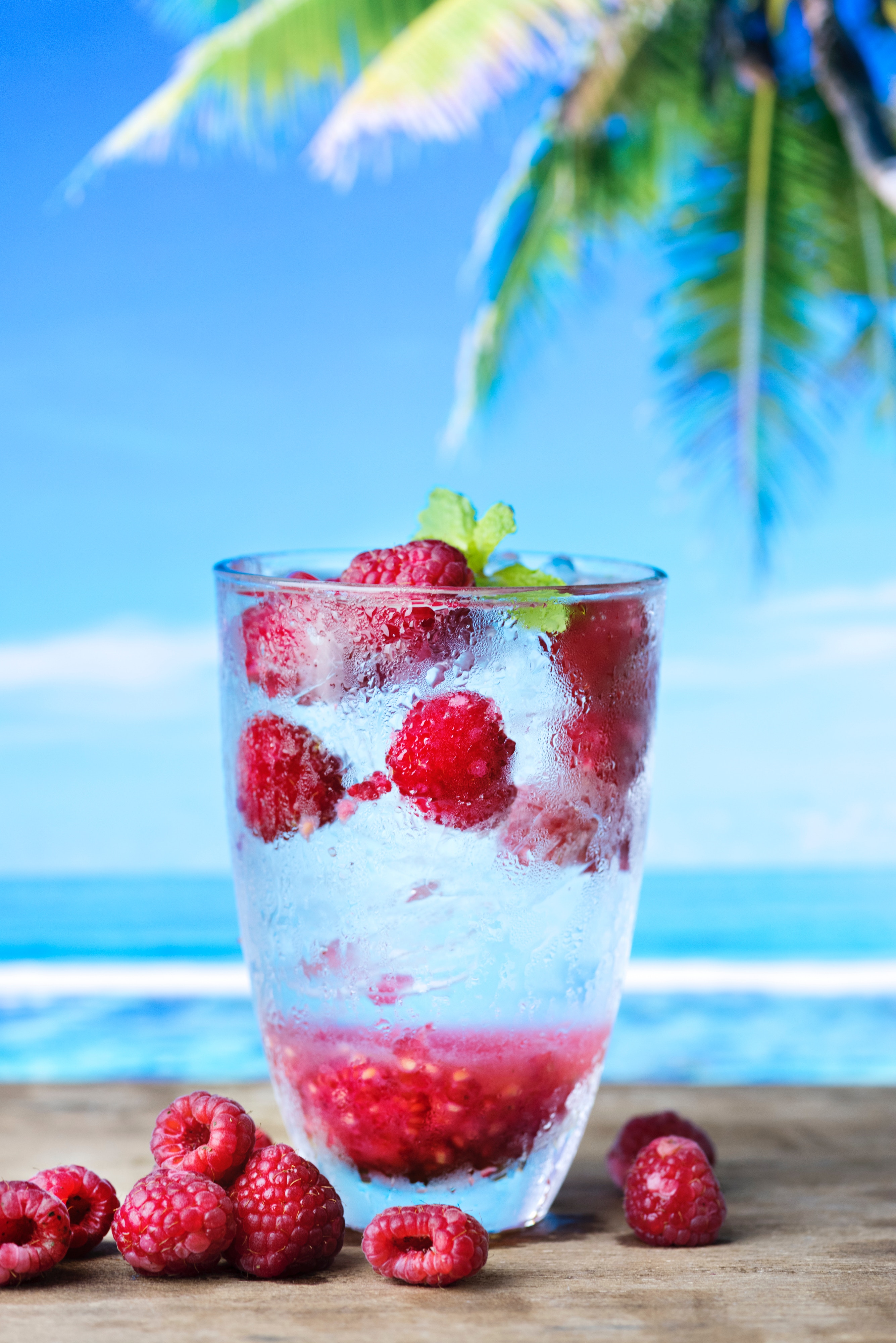 food, water, drops, ice, summer, raspberry, drink, beverage Free Stock Photo