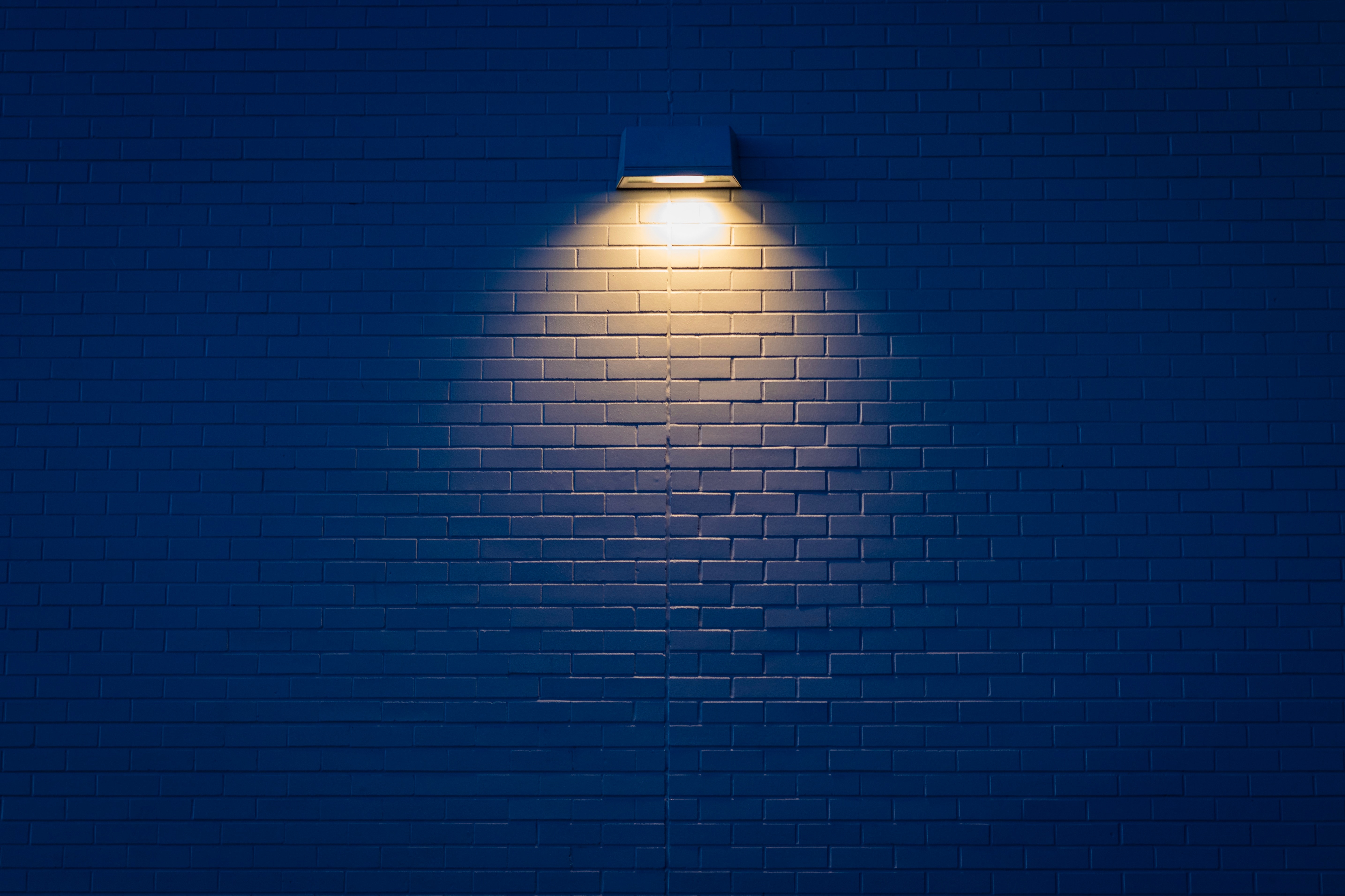 light, shine, wall, brick, dark, lighting, lamp, illumination HD wallpaper