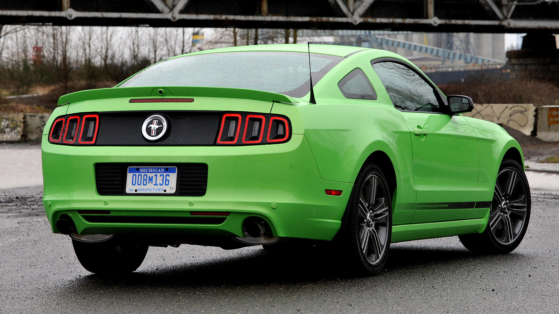 vehicles, ford mustang v6, car, coupé, green car, muscle car