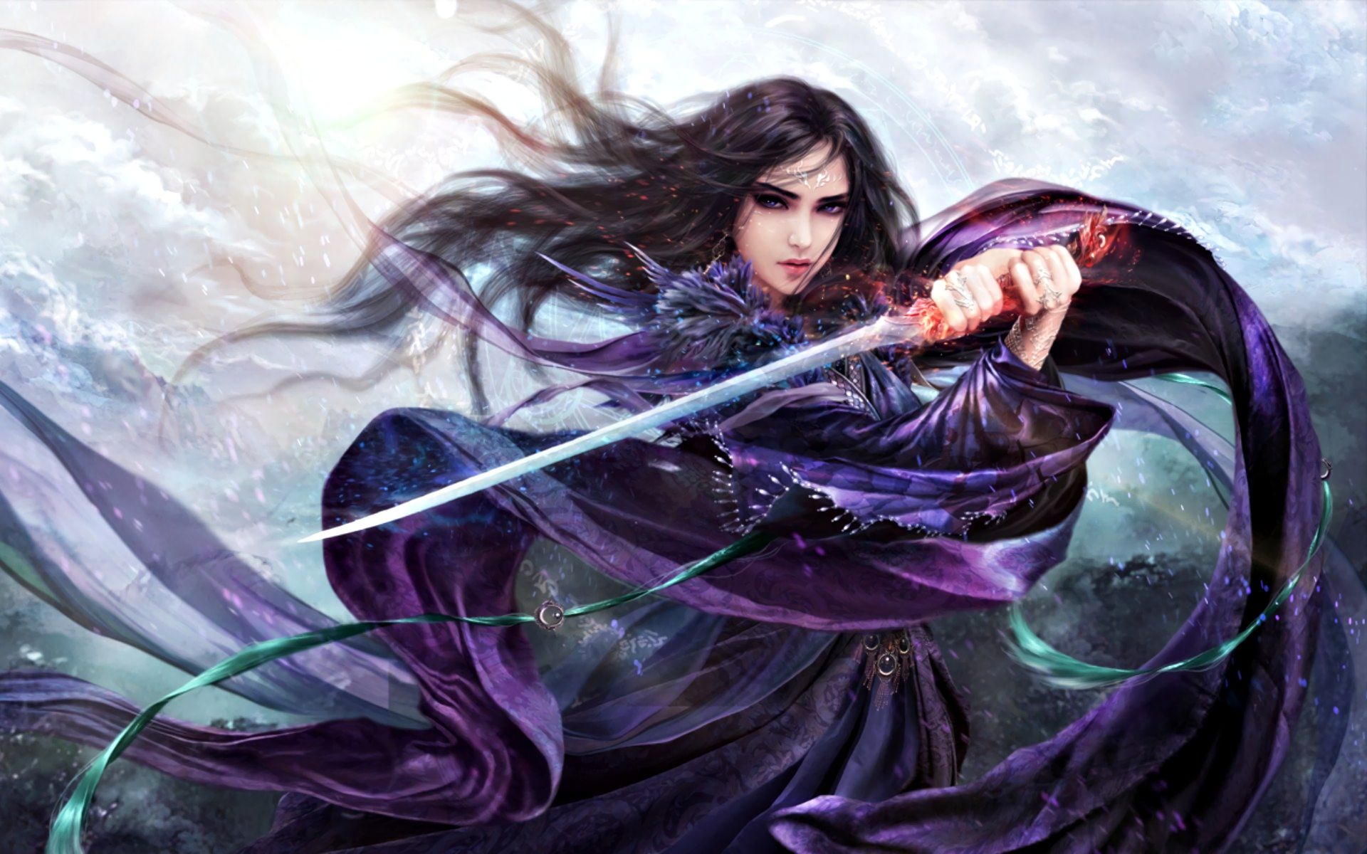 Fantasy Angel Sword Warrior 96672 2560x1600 : Wallpapers13.com