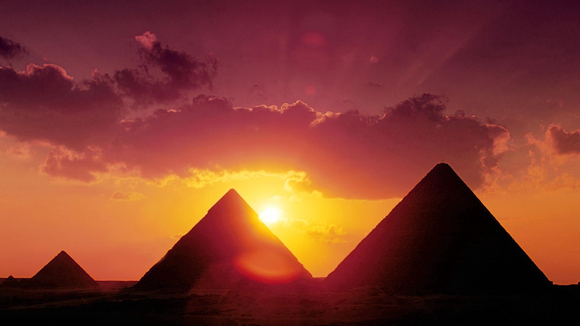 53965 Hintergrundbild herunterladen ägypten, natur, sun, pyramiden - Bildschirmschoner und Bilder kostenlos