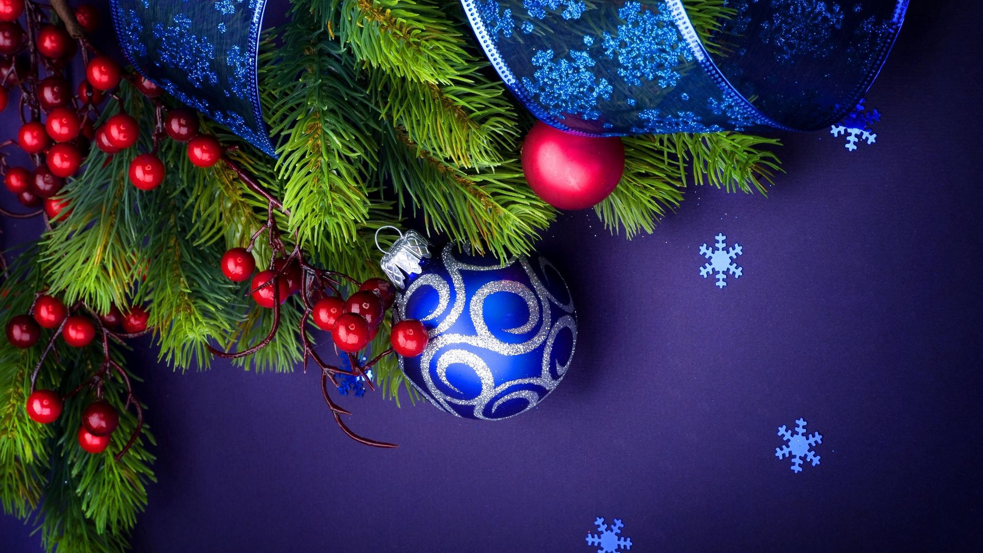ball, holidays, new year, decorations, spruce, fir wallpapers for tablet