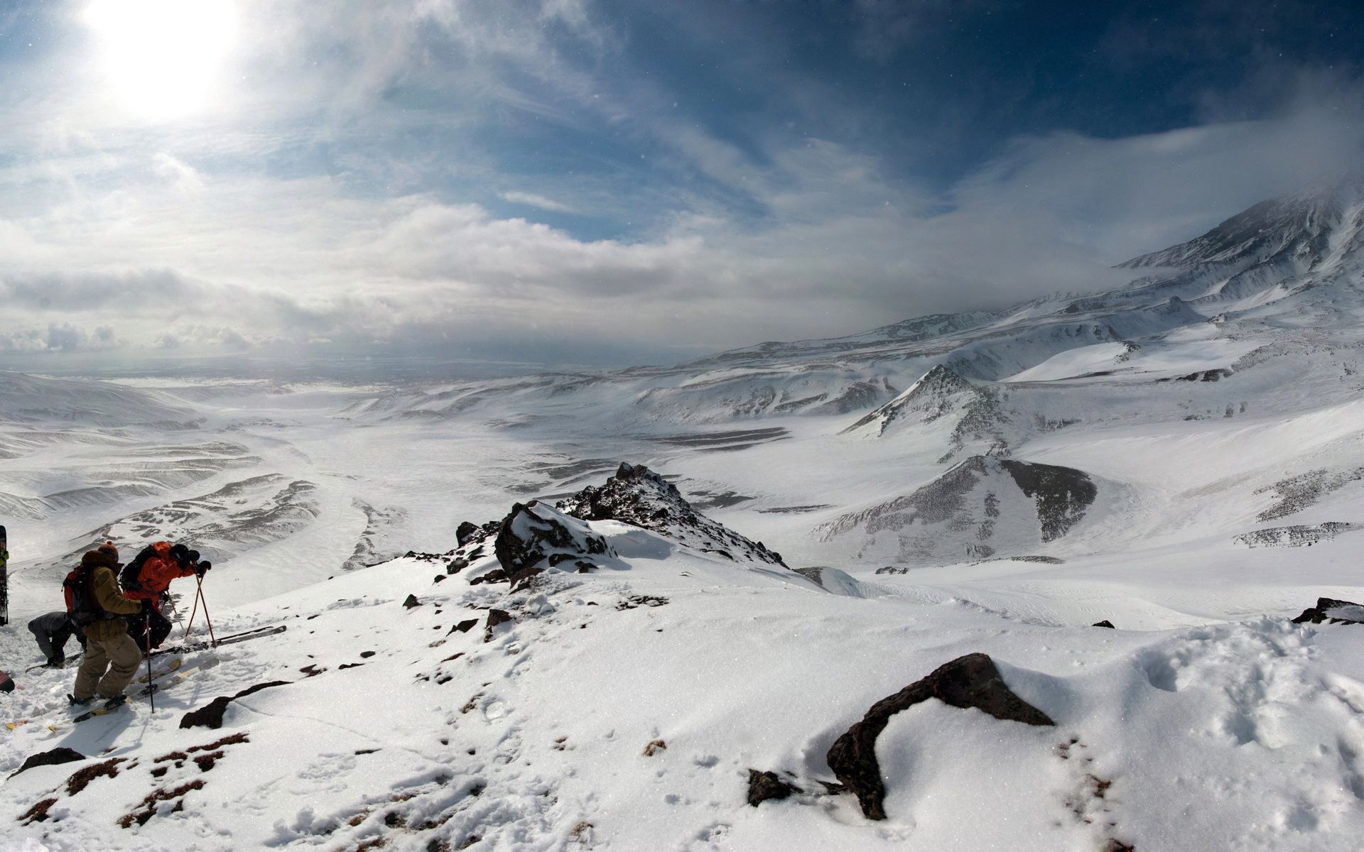 150429 Hintergrundbild herunterladen natur, mountains, schnee, höhe, klettern, aufstieg, eroberung, bergsteigen - Bildschirmschoner und Bilder kostenlos