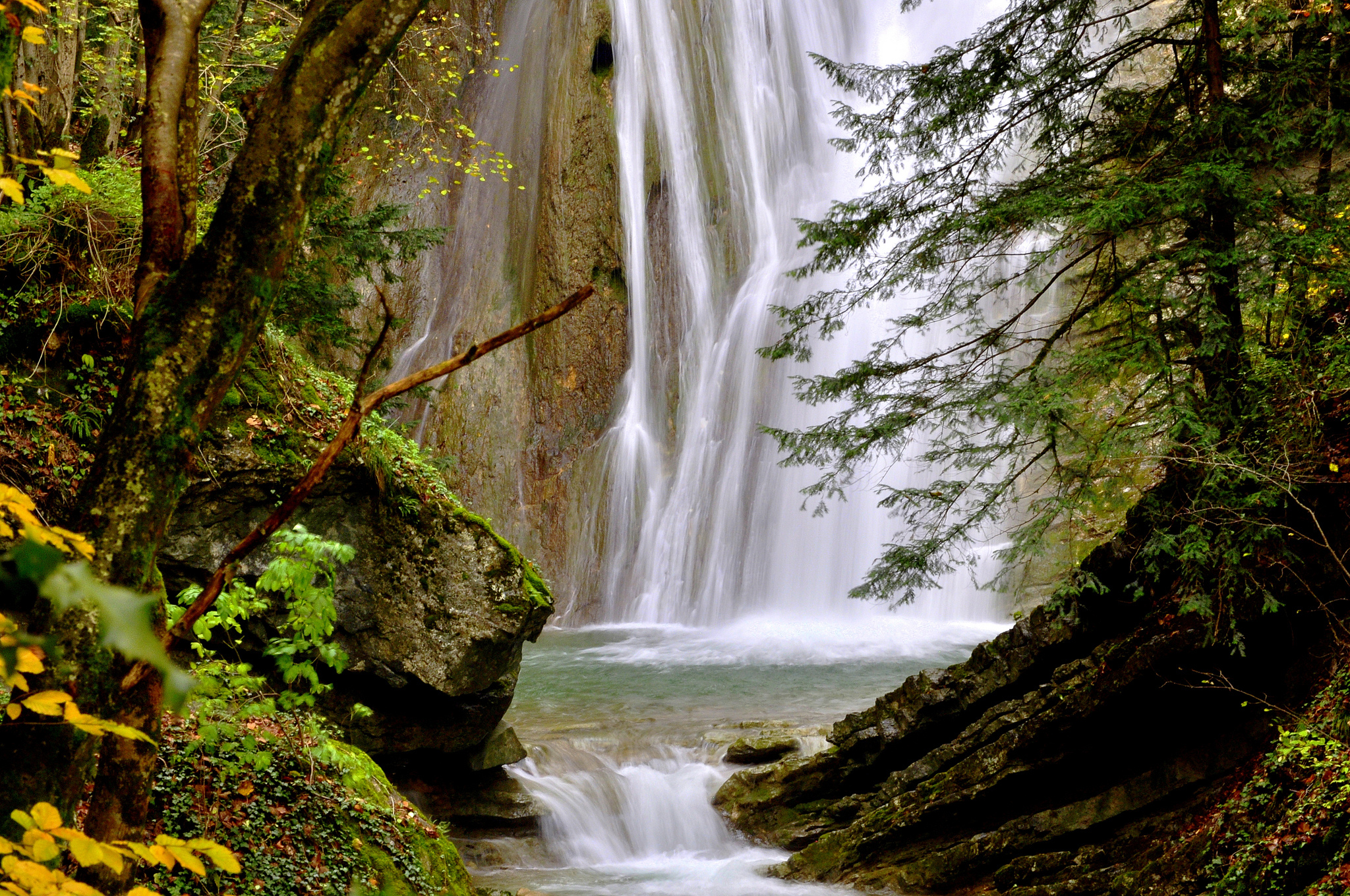 Фотошоп природа водопад