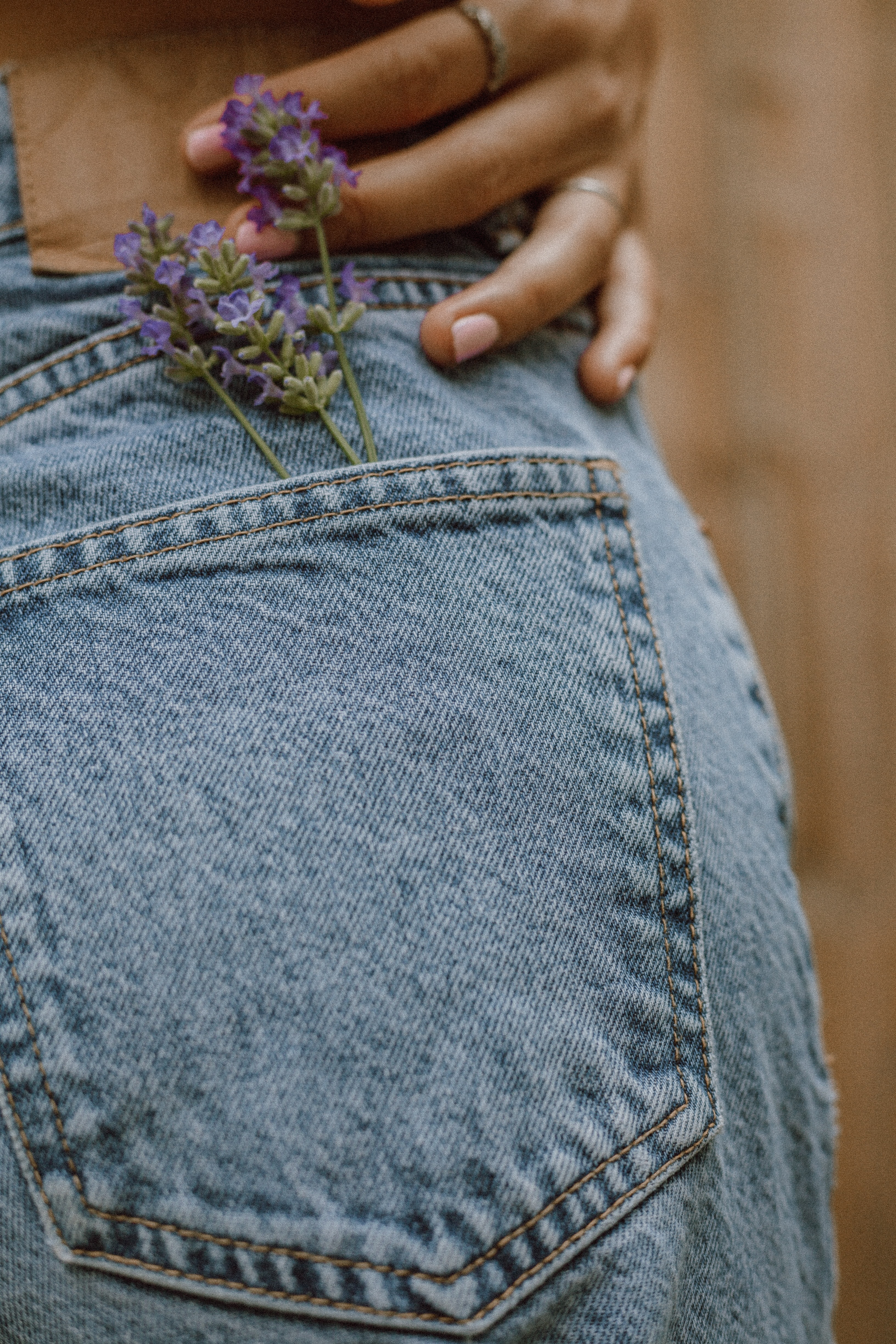 Free HD flowers, hand, miscellanea, miscellaneous, ring, jeans, pocket