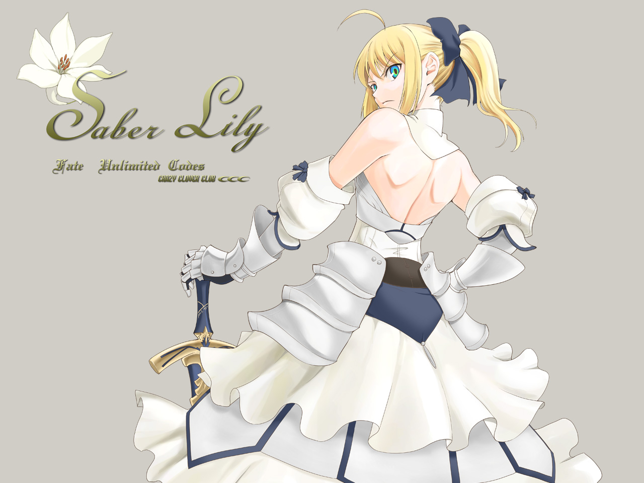 anime, fate/unlimited codes, saber lily