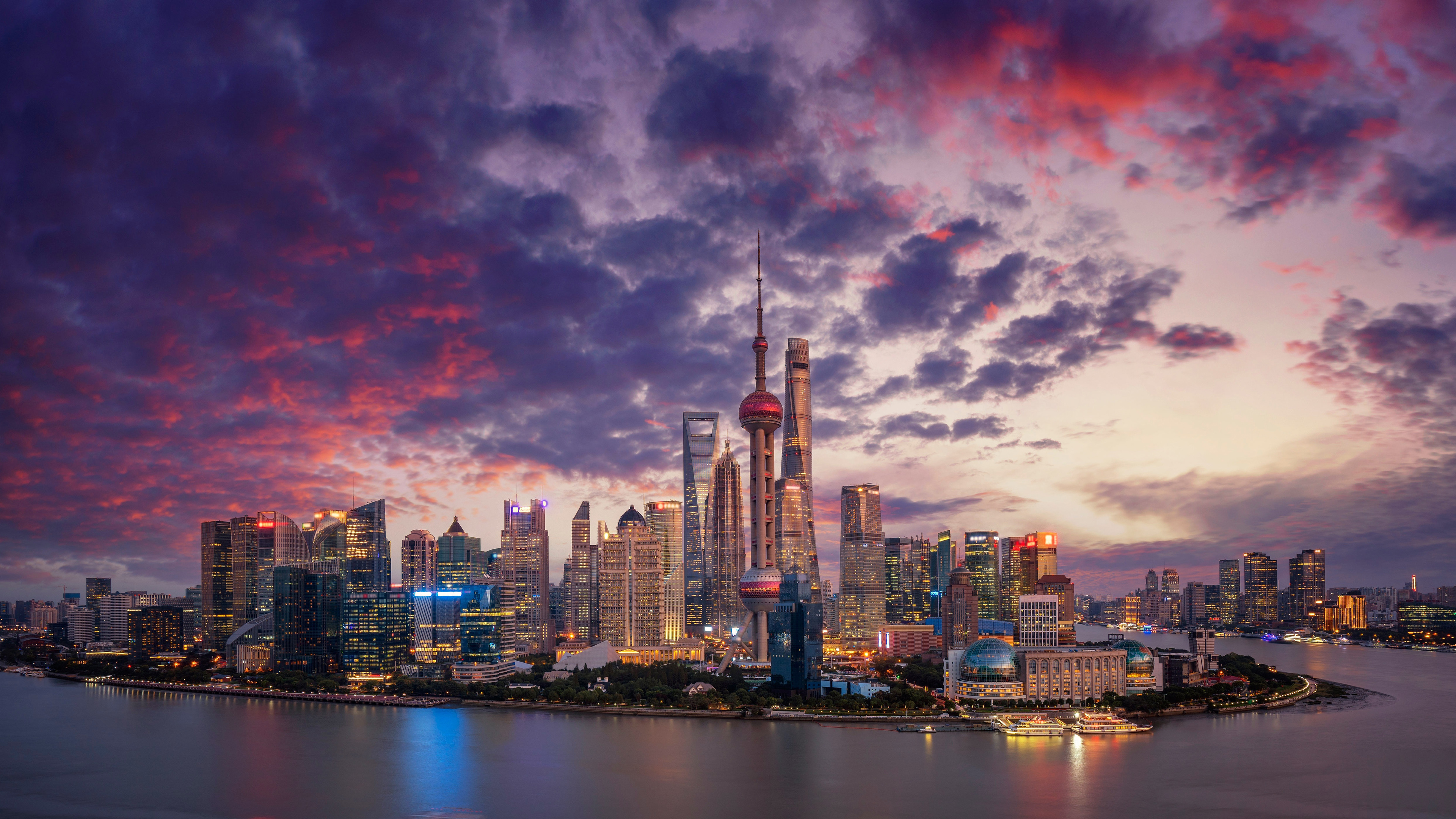 man made, shanghai, china, cityscape, oriental pearl tower, skyline, skyscraper, cities