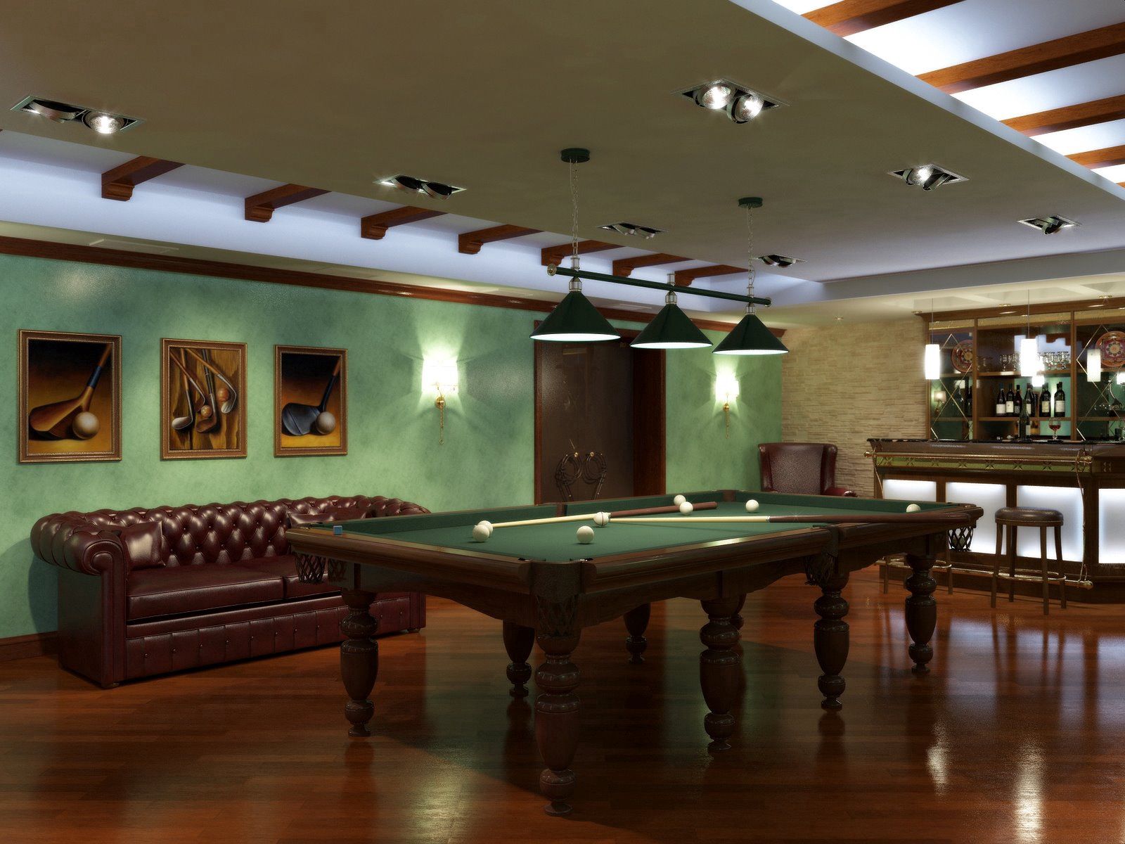 billiards, miscellanea, miscellaneous, table, room, entertainment