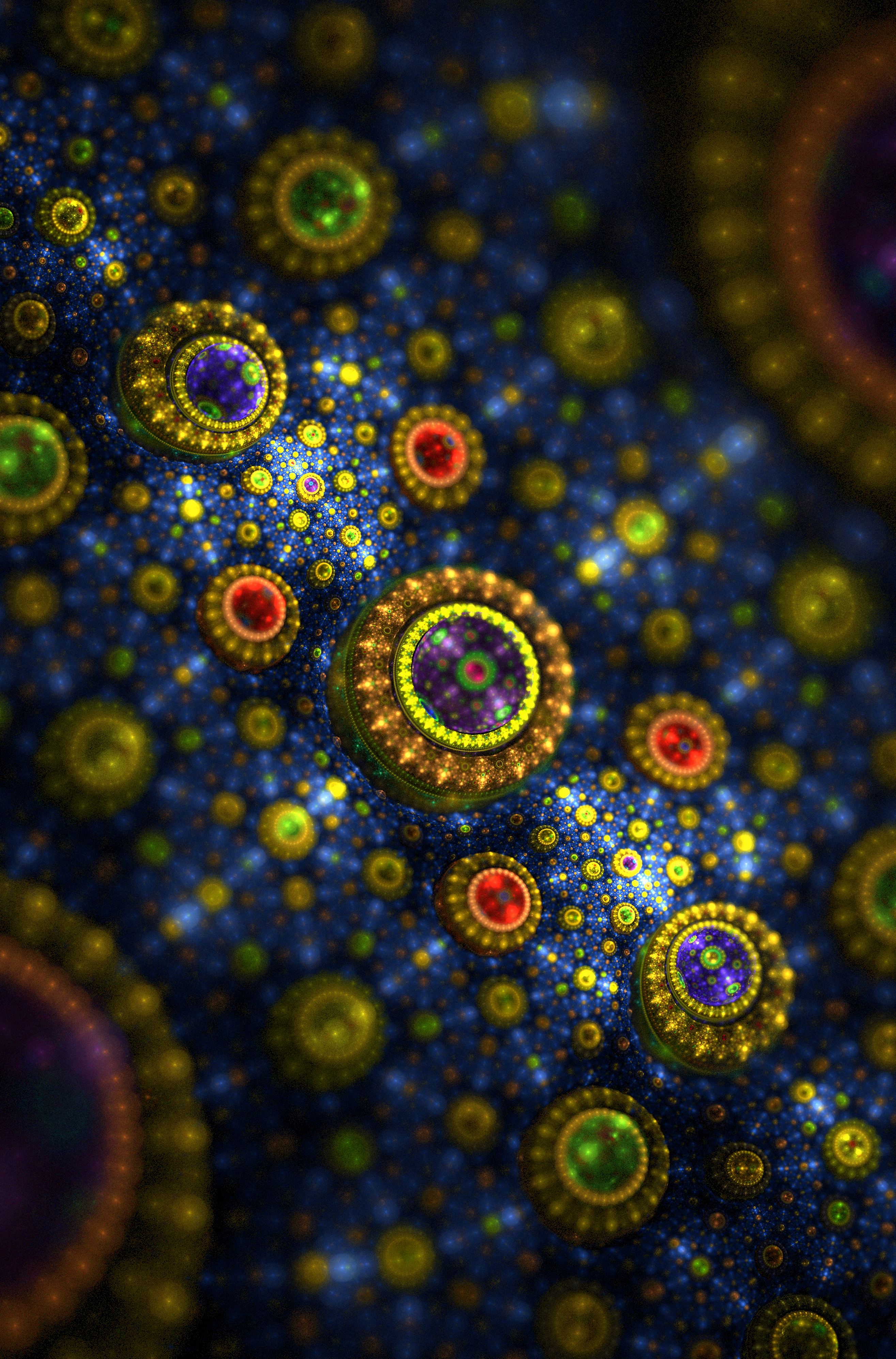abstract, multicolored, motley, pattern, blur, smooth, fractal, ornament 4K
