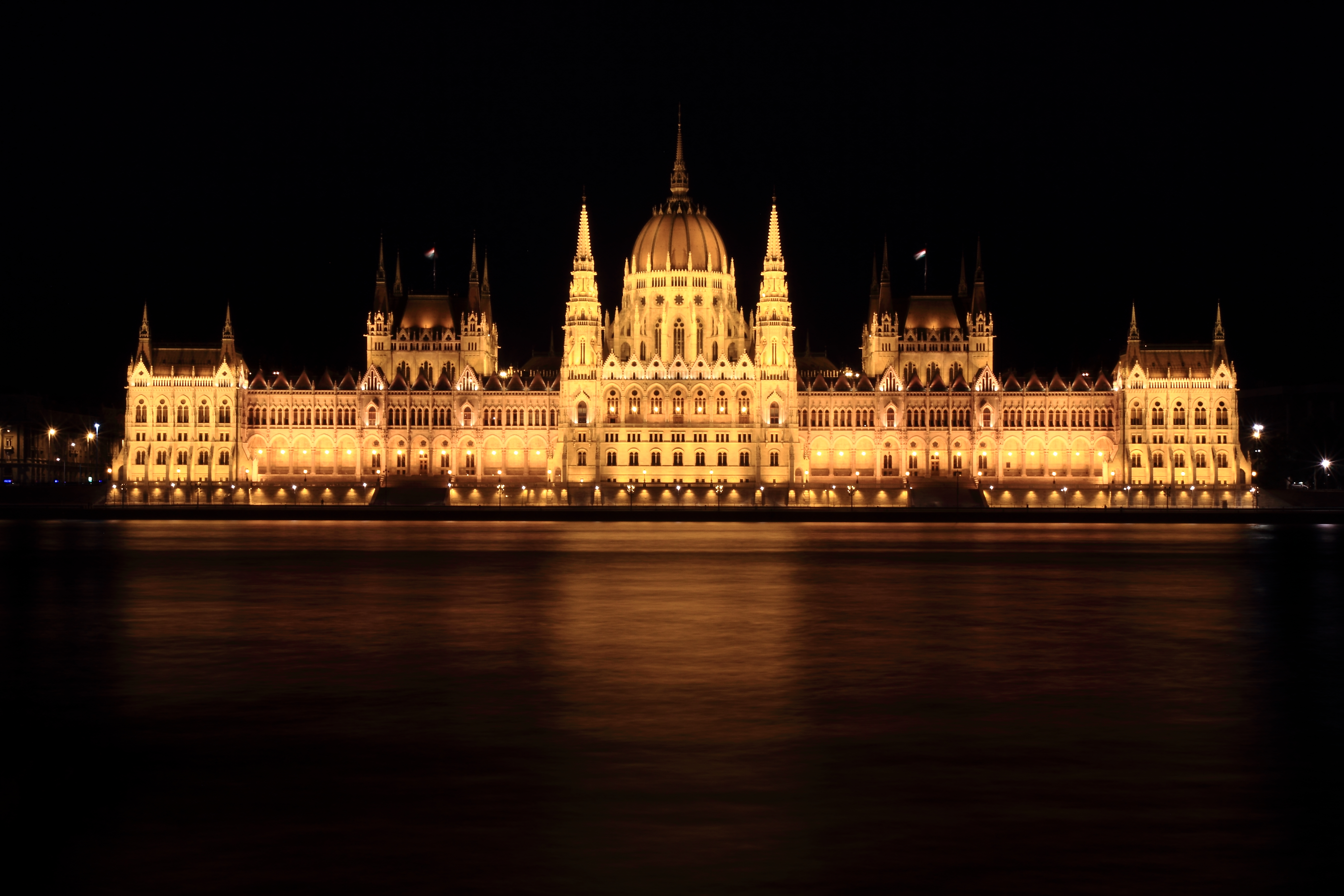 man made, hungarian parliament building, architecture, budapest, danube, hungary, night, monuments HD wallpaper