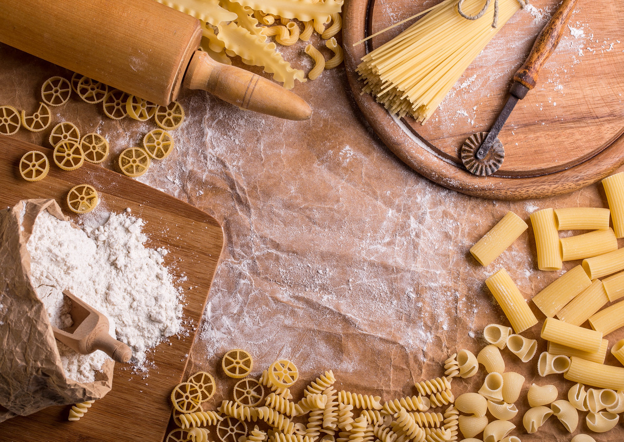 food, pasta, flour, still life Free Stock Photo