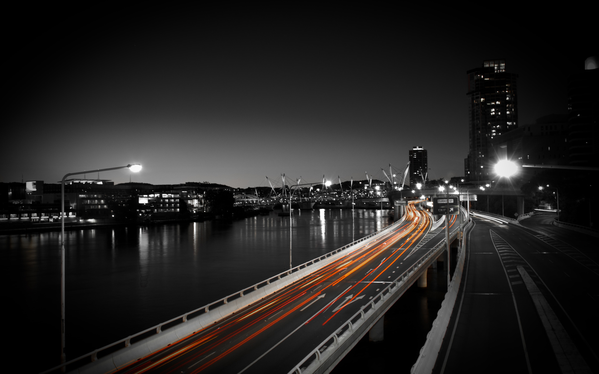 Download mobile wallpaper Roads, Landscape, Cities, Night for free.