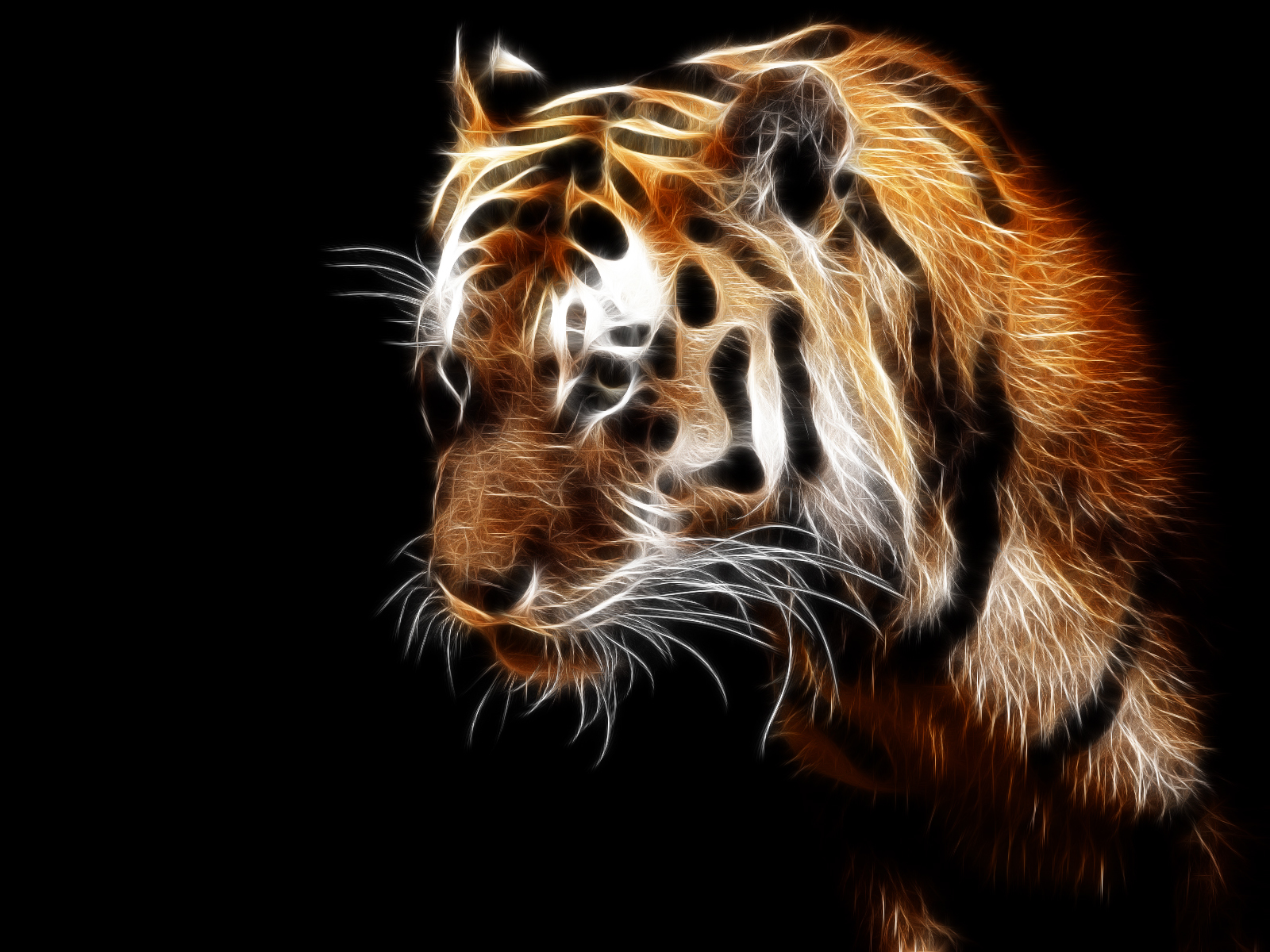 Handy-Wallpaper Kunst, Tiere, Tigers kostenlos herunterladen.
