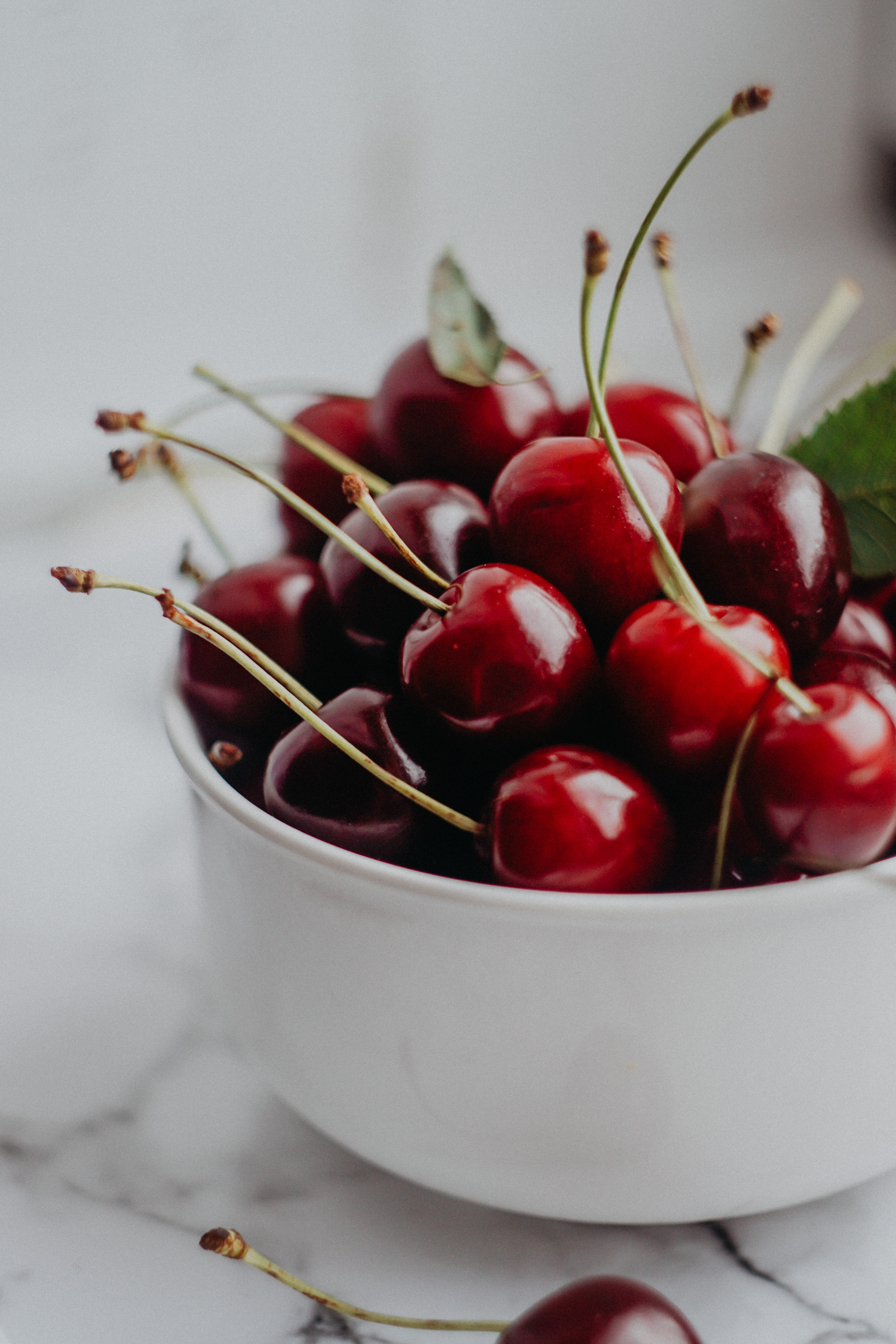 sweet cherry, food, cherry, cup, berry, fruit 4K