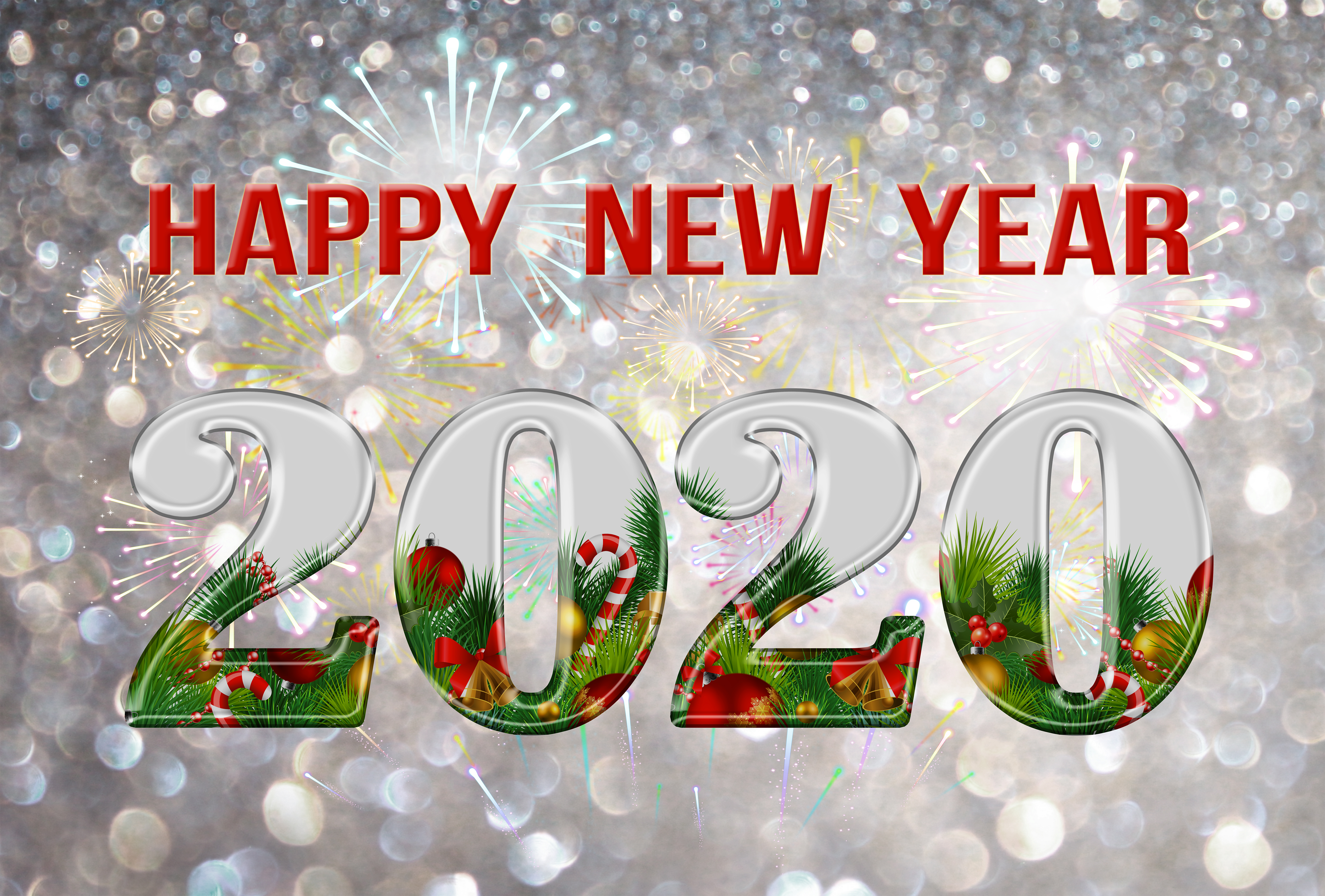 holiday, new year 2020, happy new year HD wallpaper