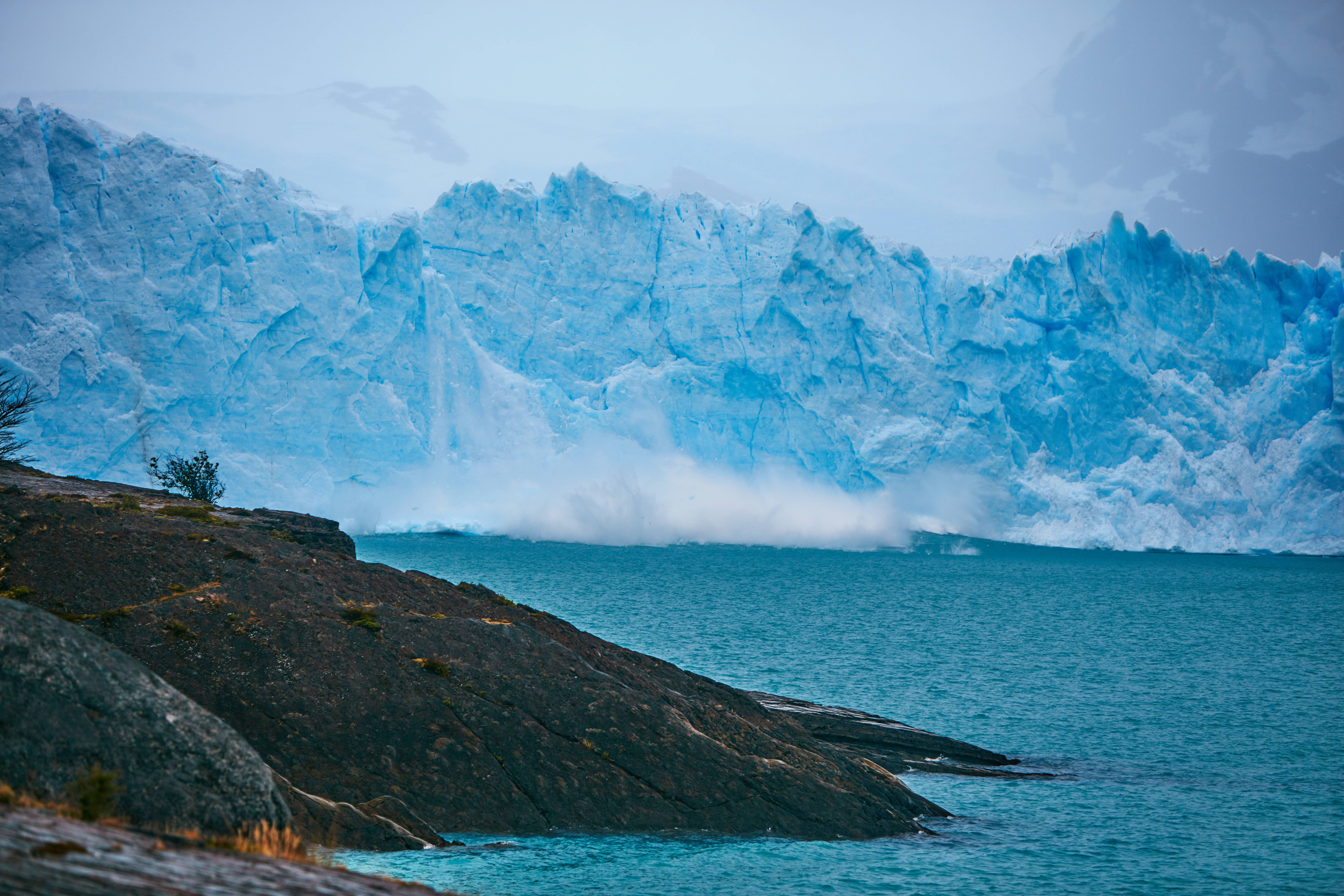 iceberg, nature, sea, rocks, shore, bank lock screen backgrounds