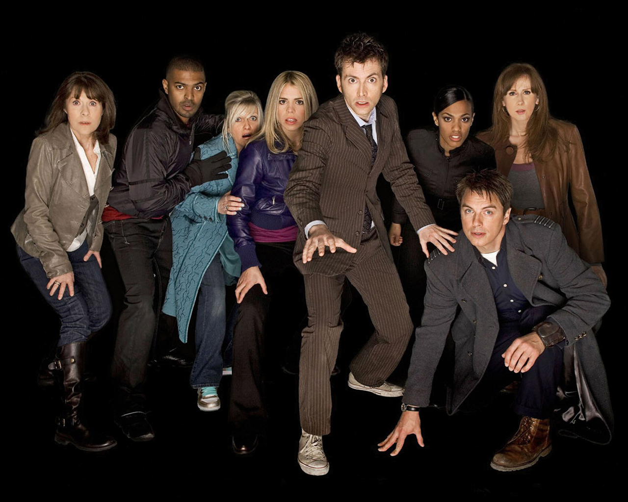 doctor who, tv show, captian jack harkness, sarah jane smith, the doctor HD wallpaper