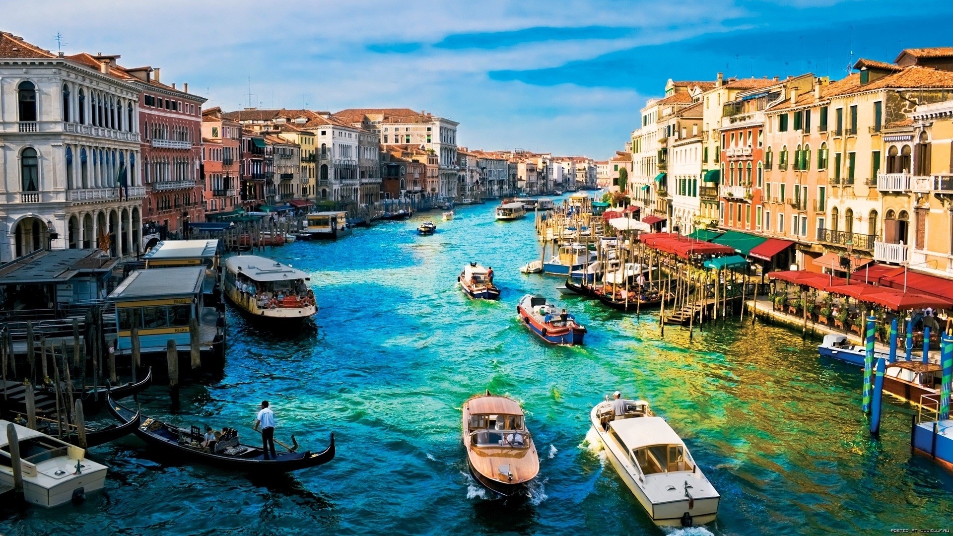 24106 скачать картинку пейзаж, города, лодки, венеция - обои и заставки бесплатно