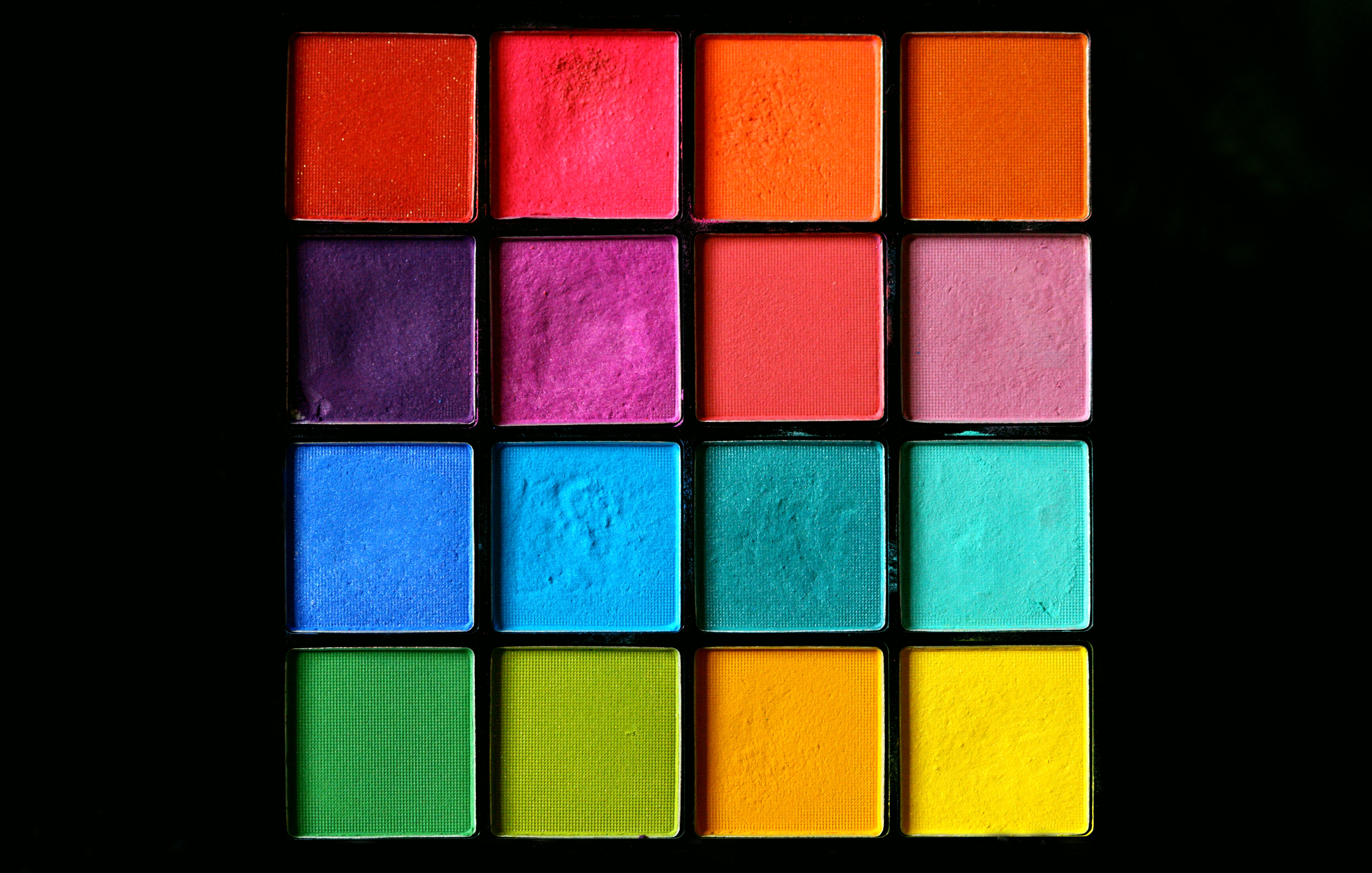 paint, color, shades, cosmetics, miscellanea, miscellaneous, multicolored, motley, palette