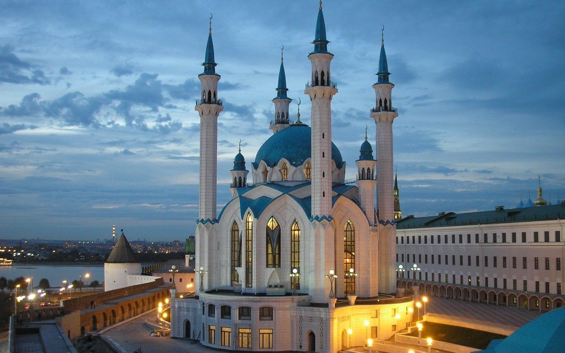 russia, religious, qolşärif mosque, kazan, mosques Full HD