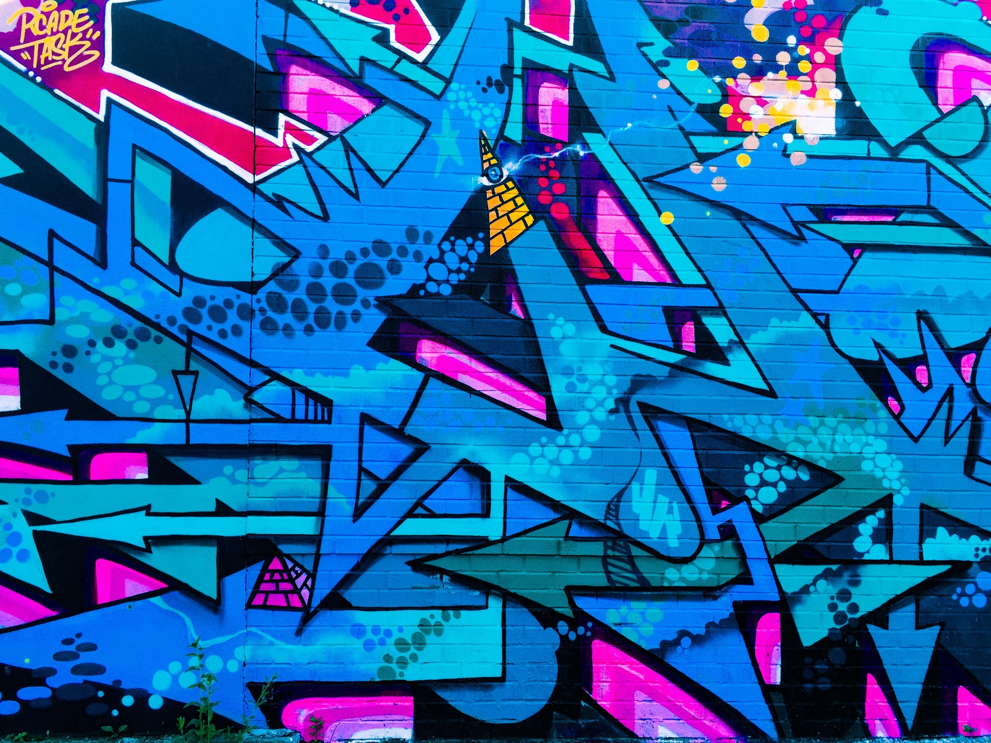 Download mobile wallpaper Colourful, Colorful, Graffiti, Street Art, Urban, Wall, Art for free.