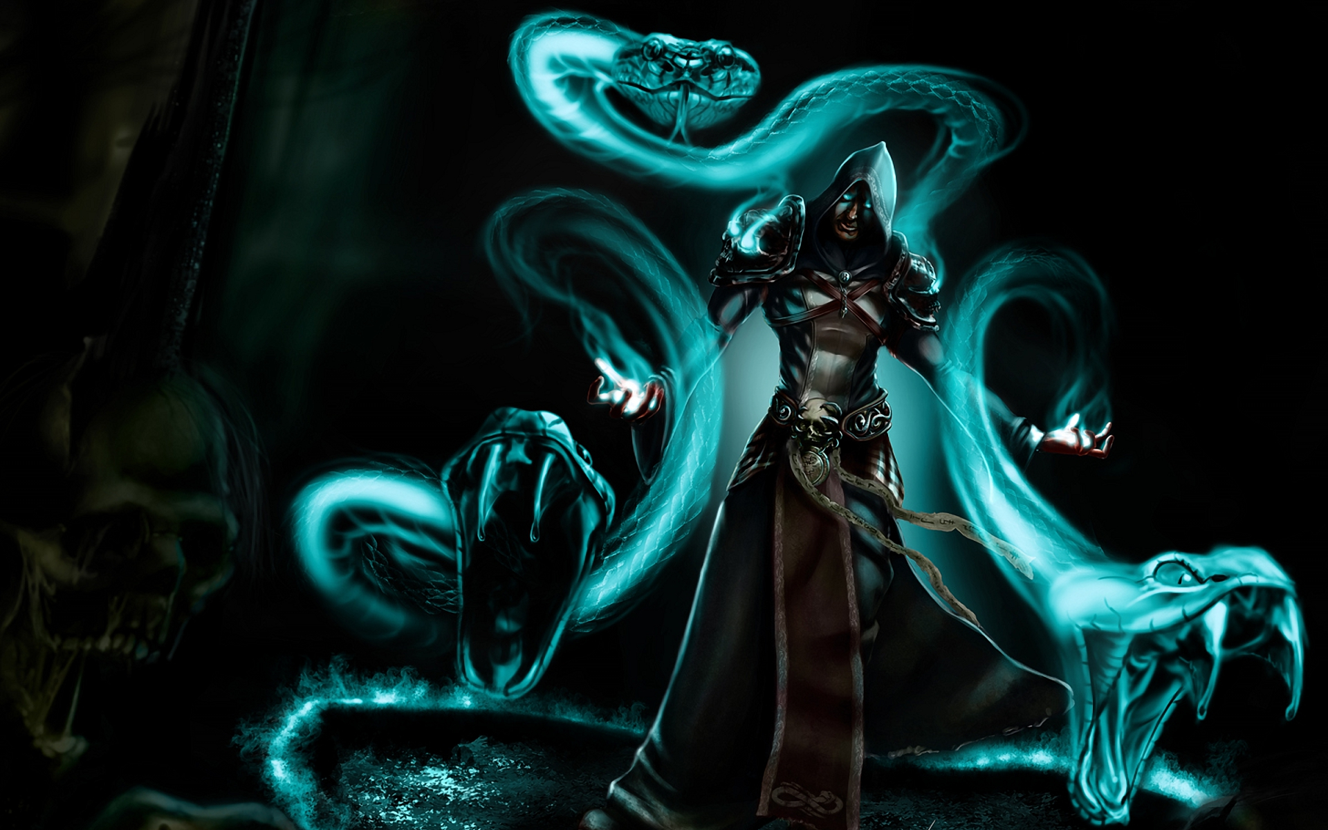 dark, sorcerer HD wallpaper