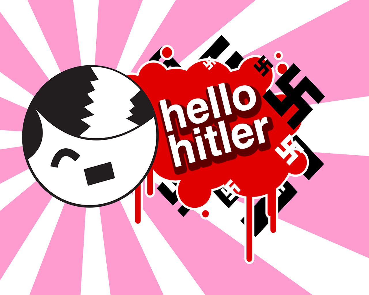 1461010 Hintergrundbild herunterladen humor, dunkel, hallo kitty, nazi - Bildschirmschoner und Bilder kostenlos