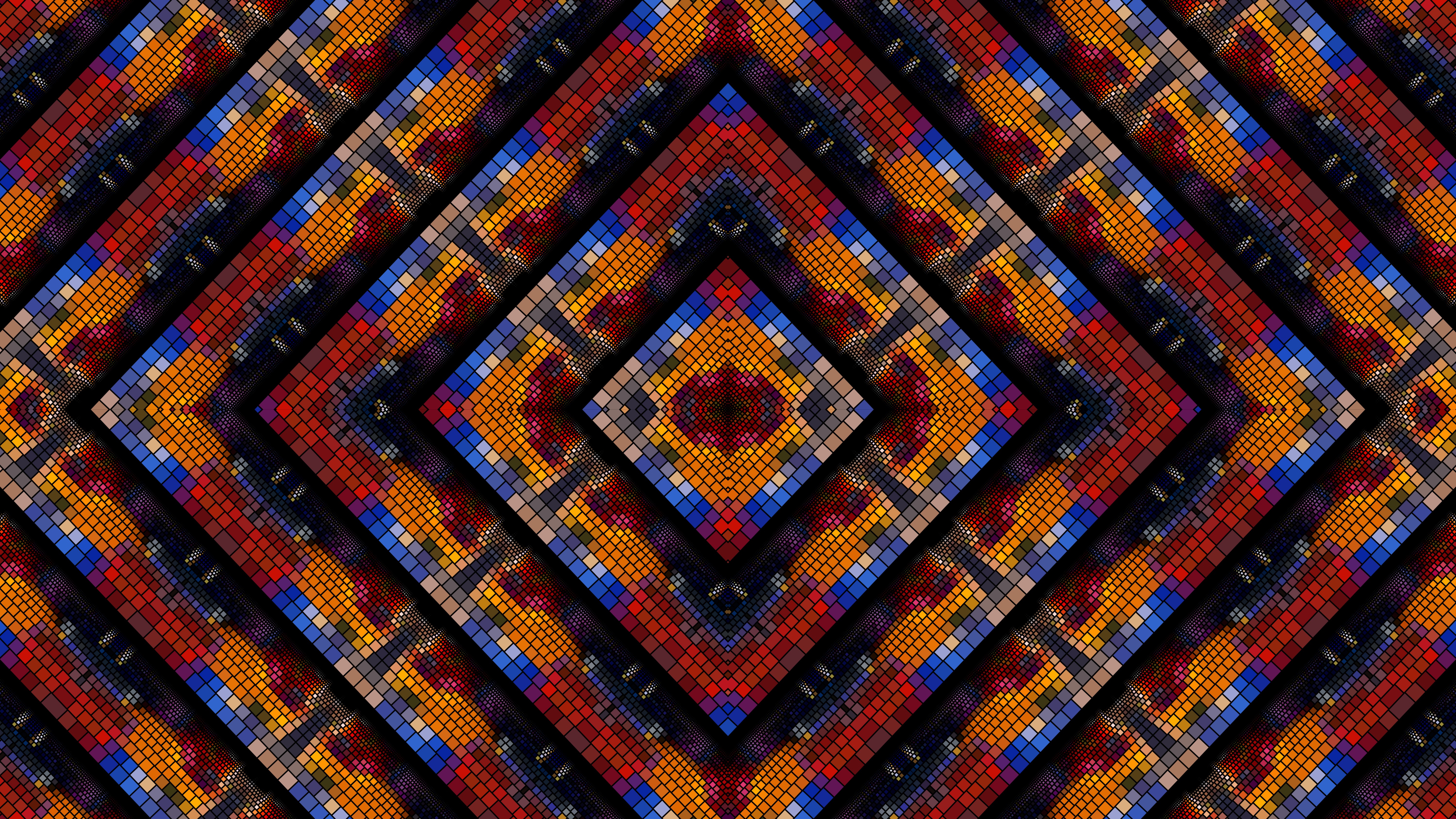 abstract, kaleidoscope, colorful, colors, mosaic, pattern