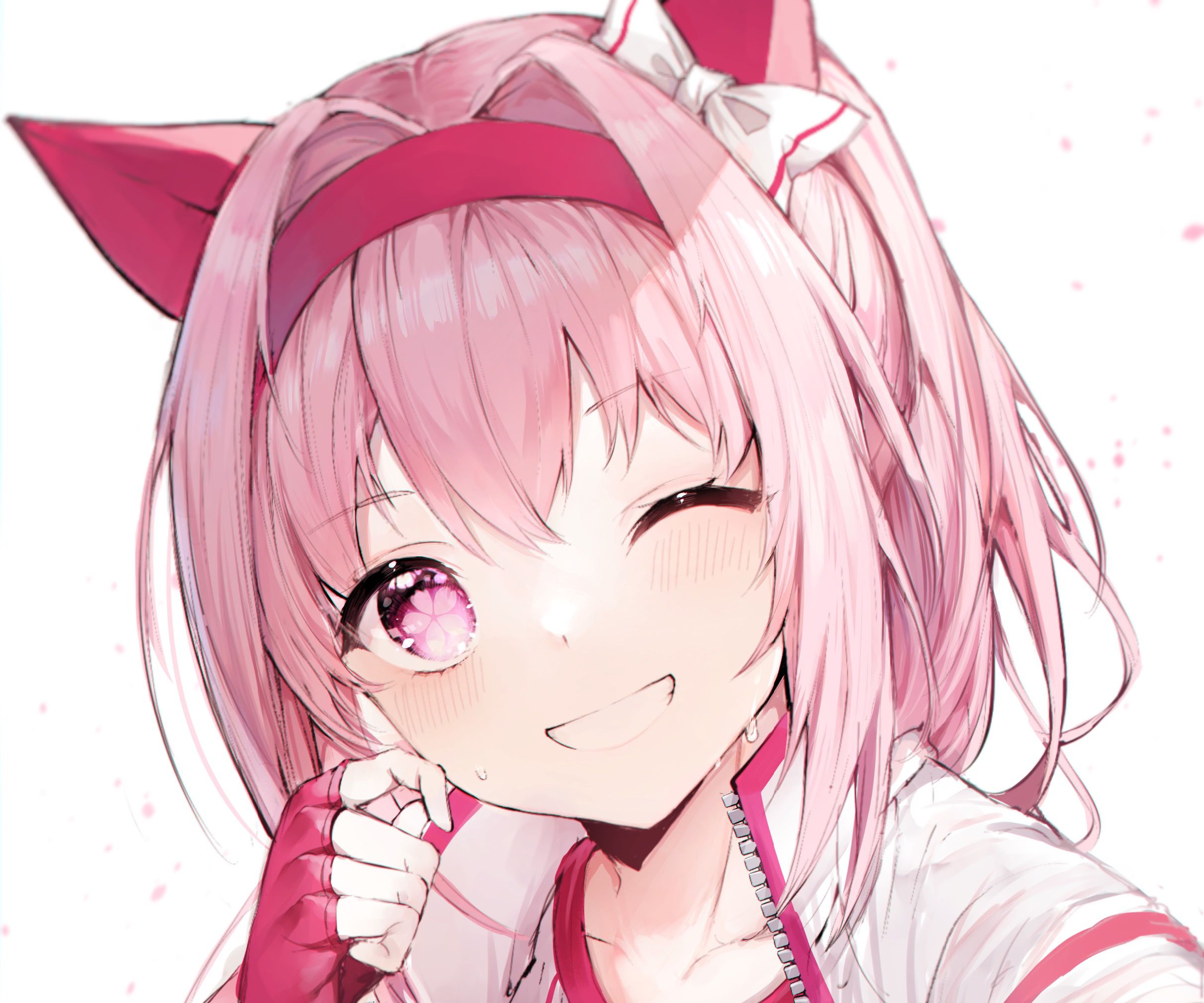 Anime girl wink by mysterionz on DeviantArt