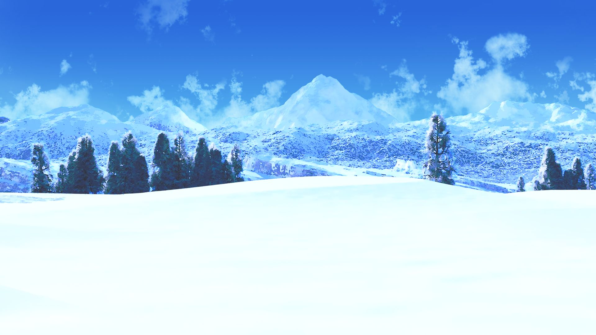 anime snow wallpaper