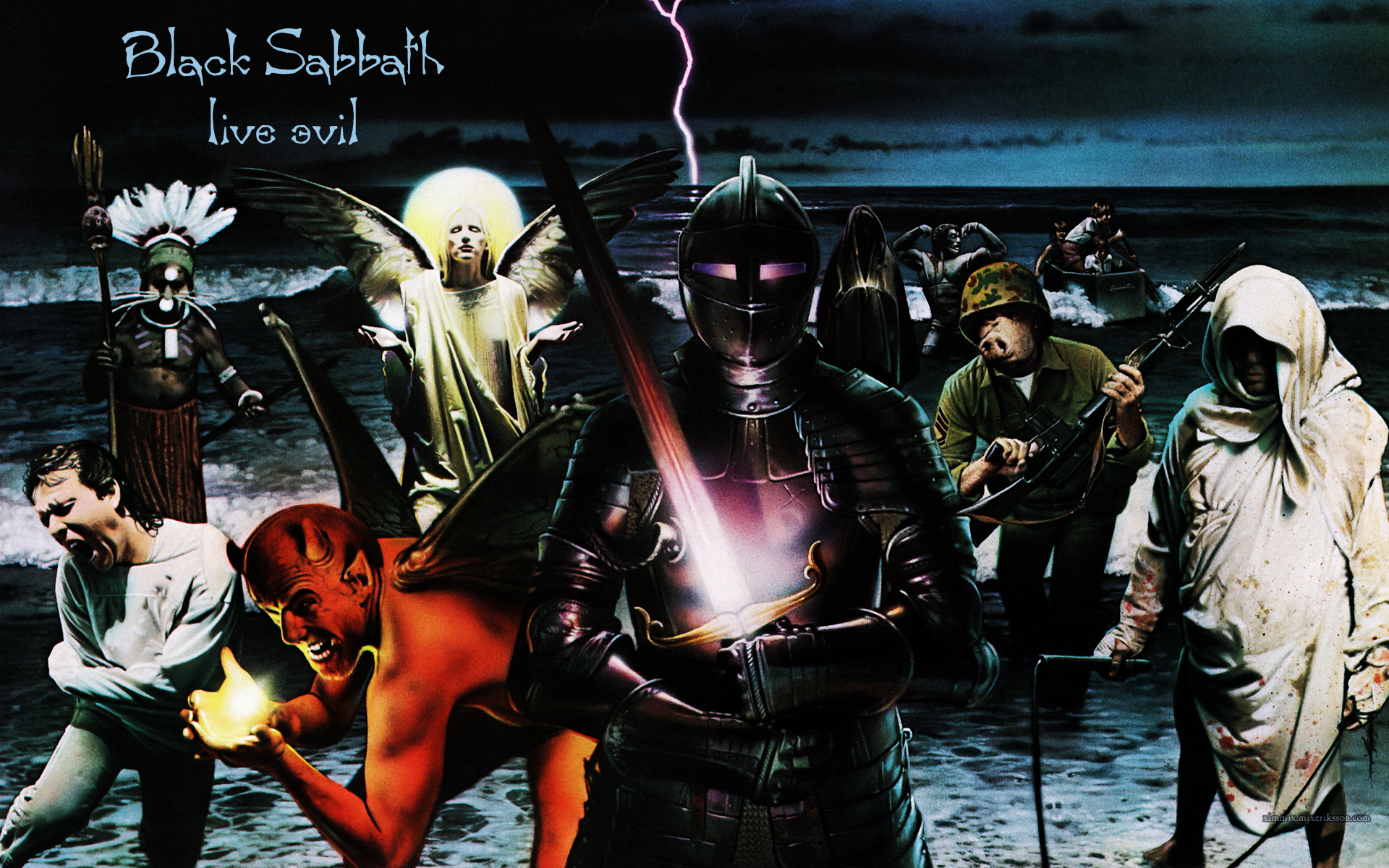 album cover, black sabbath, heavy metal, music, hard rock cellphone