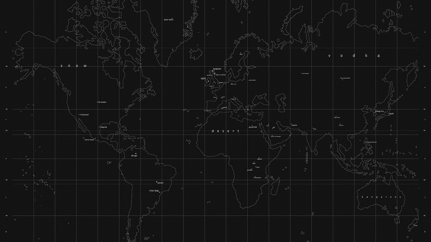 Карты на черном фоне