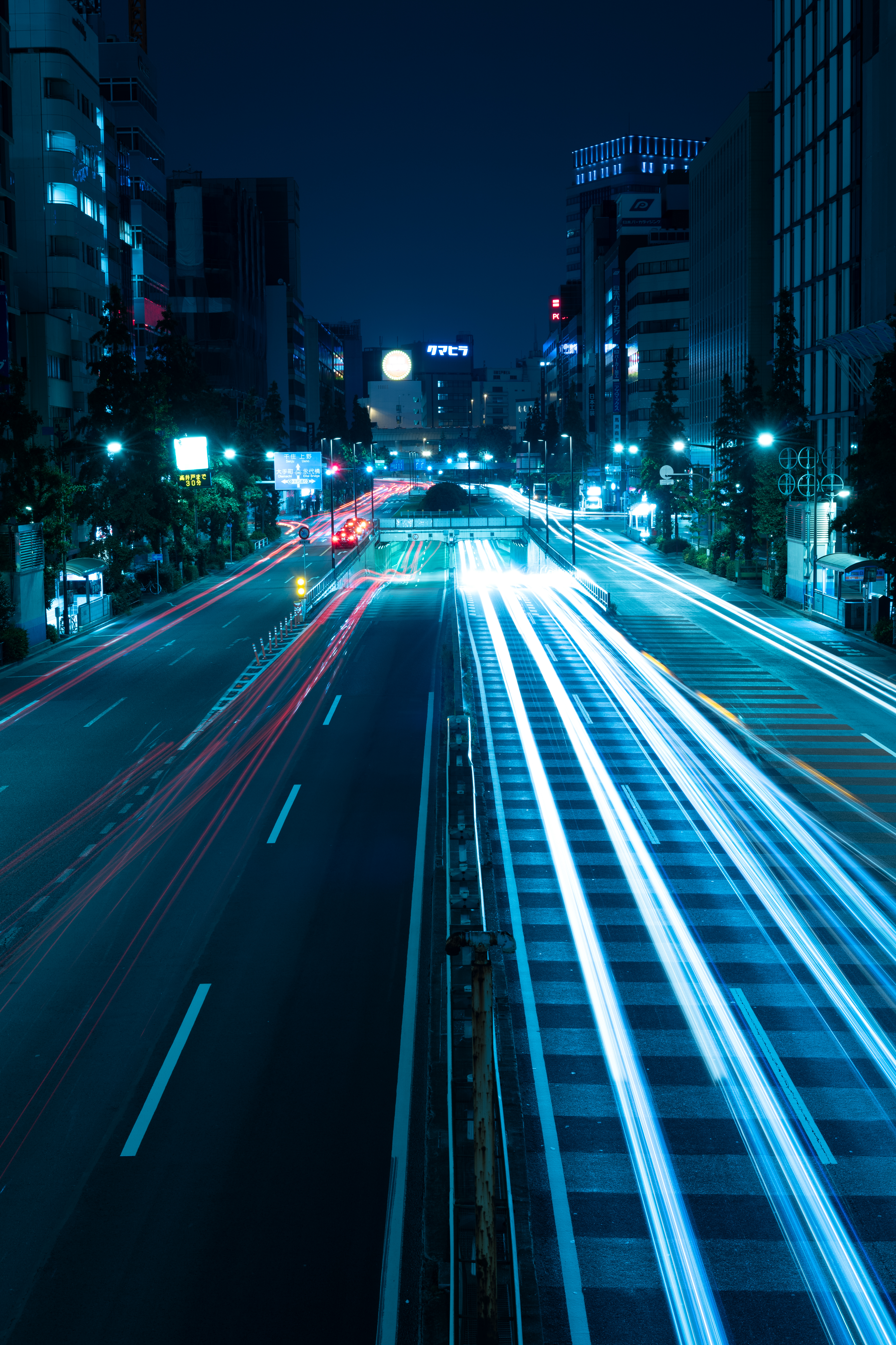 light, tokyo, japan, cities, shine, road, night city, city lights Smartphone Background
