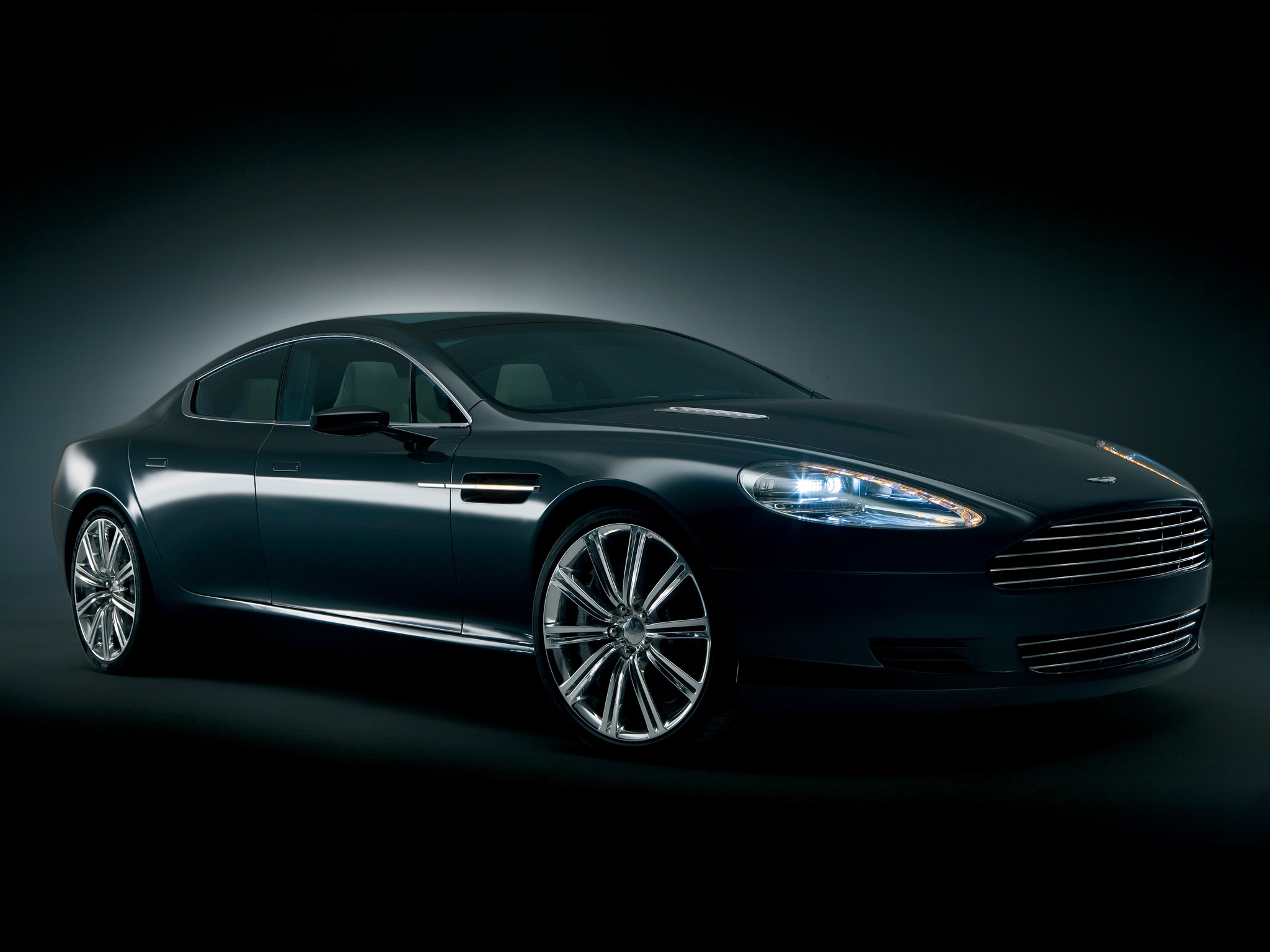 aston martin, cars, black, side view, style, concept car, 2006, rapide 4K for PC