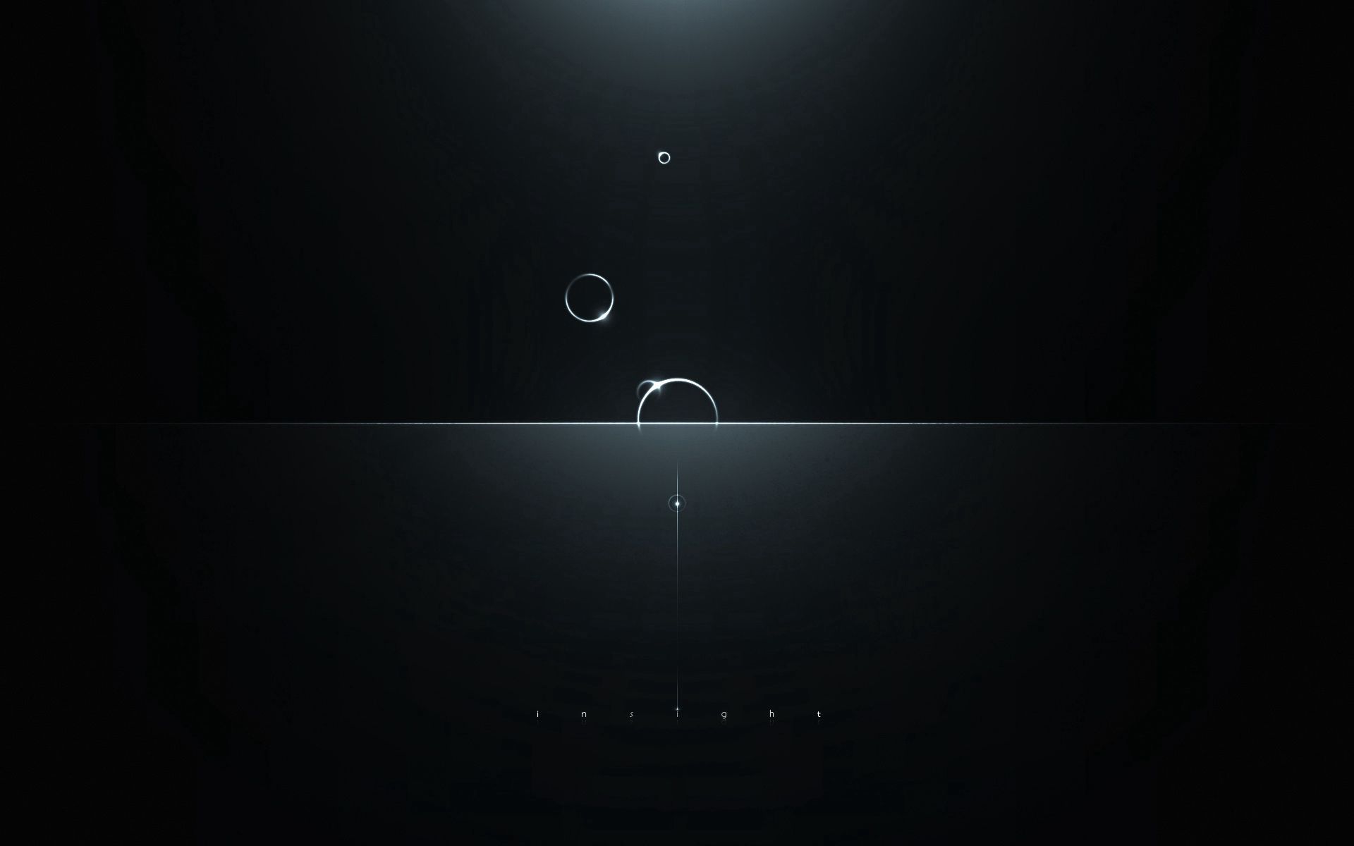 glare, circles, minimalism, intuition, light, shine, dark Phone Background