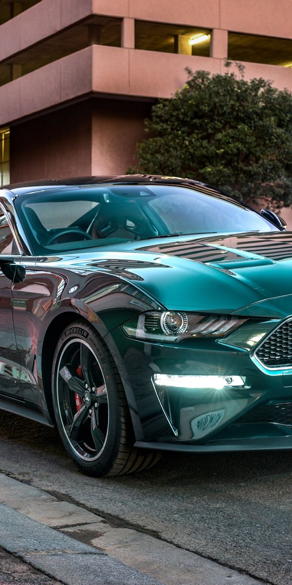 Ford Mustang черно бирюзовая