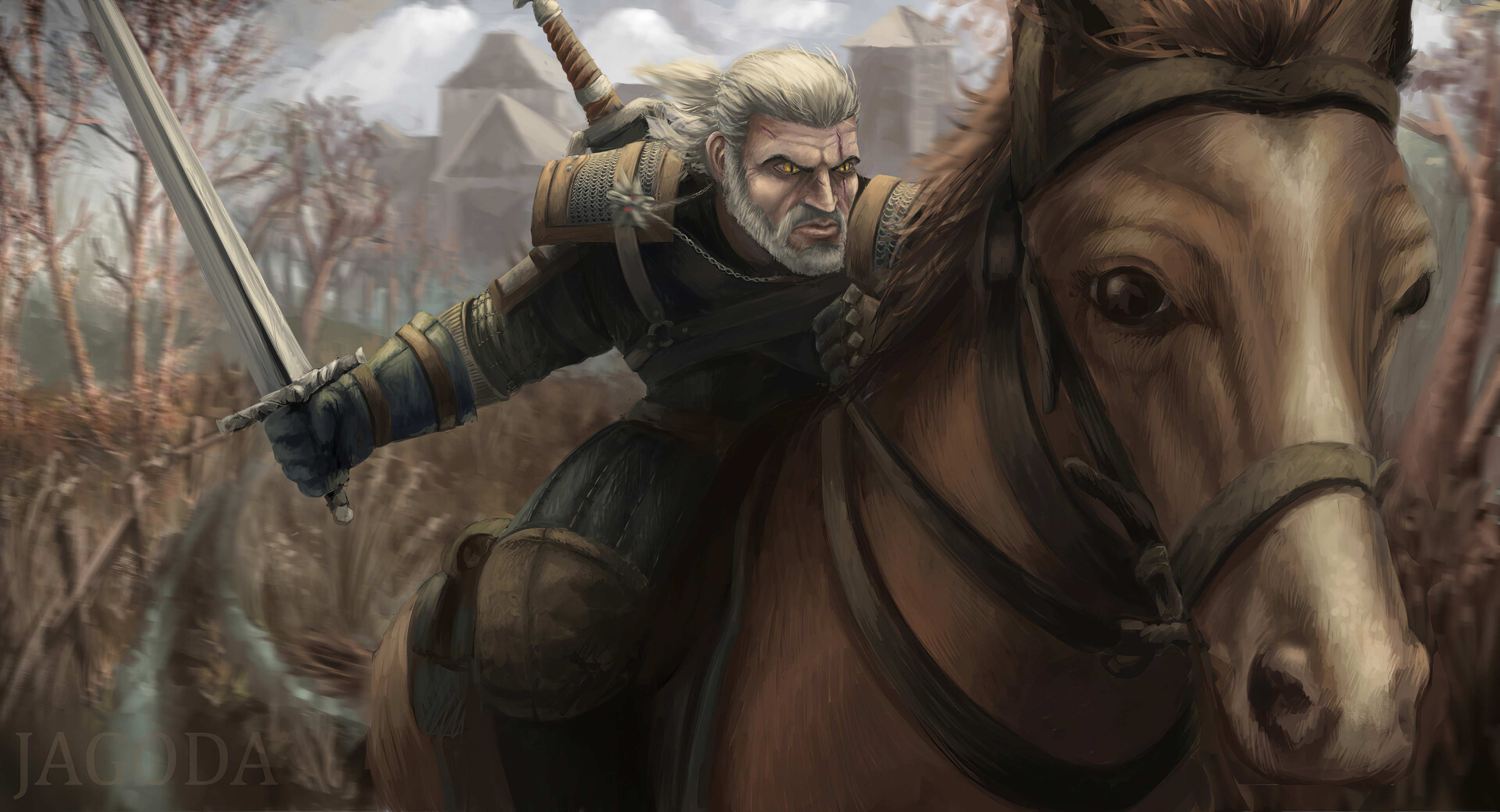 The witcher 3 geralt horse фото 36