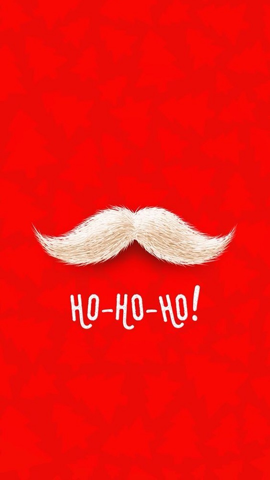 christmas, holiday, red, moustache 4K