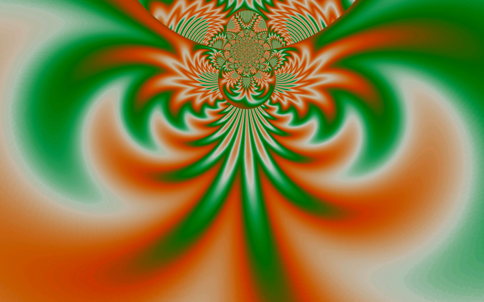 abstract, digital art, colors, green, kaleidoscope, orange (color) UHD