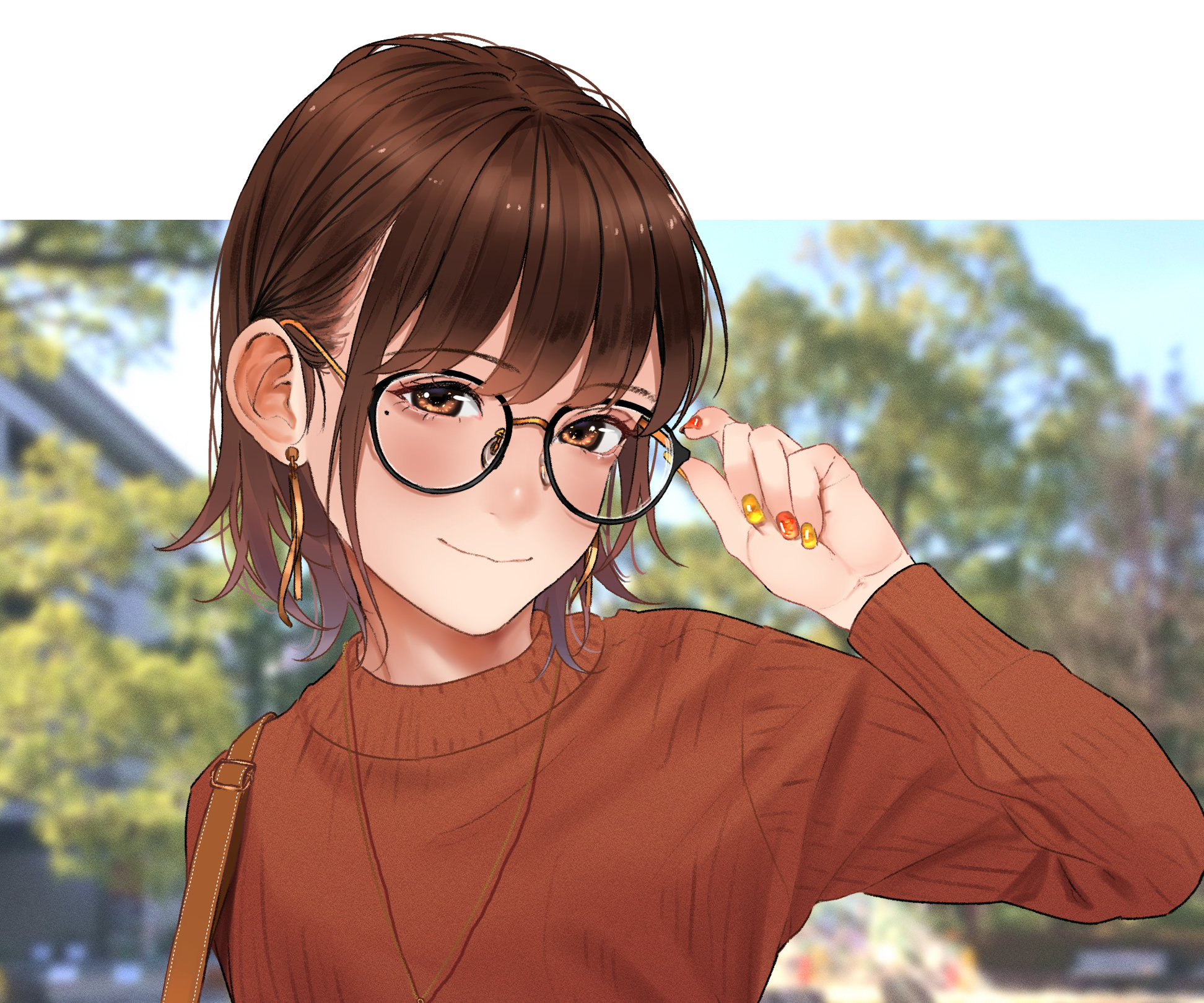 Anime Girl in Glasses Art HD wallpaper  Peakpx