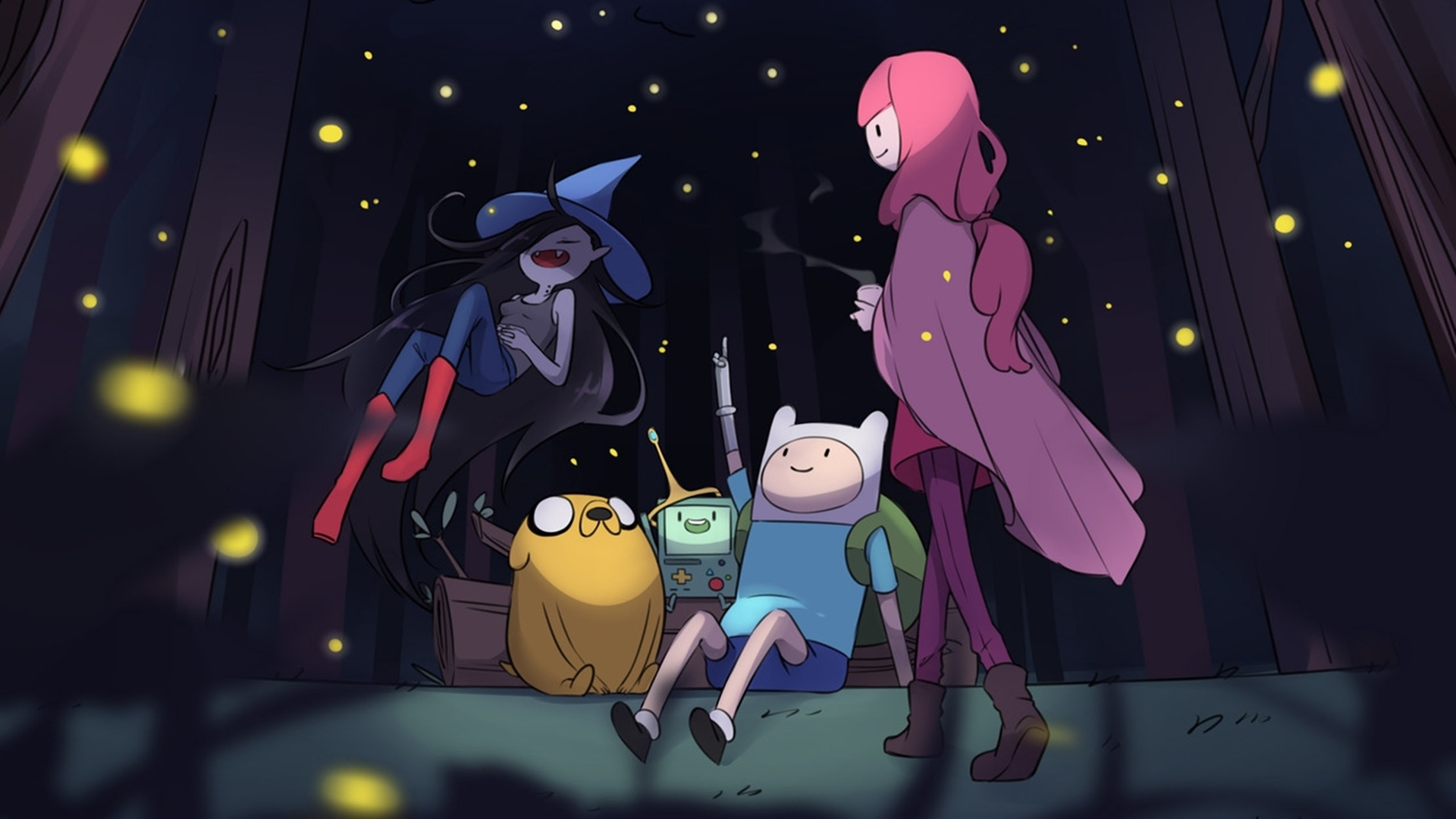 Cool Wallpapers adventure time, marceline (adventure time), bmo (adventure time), princess bubblegum, tv show, finn (adventure time), jake (adventure time)