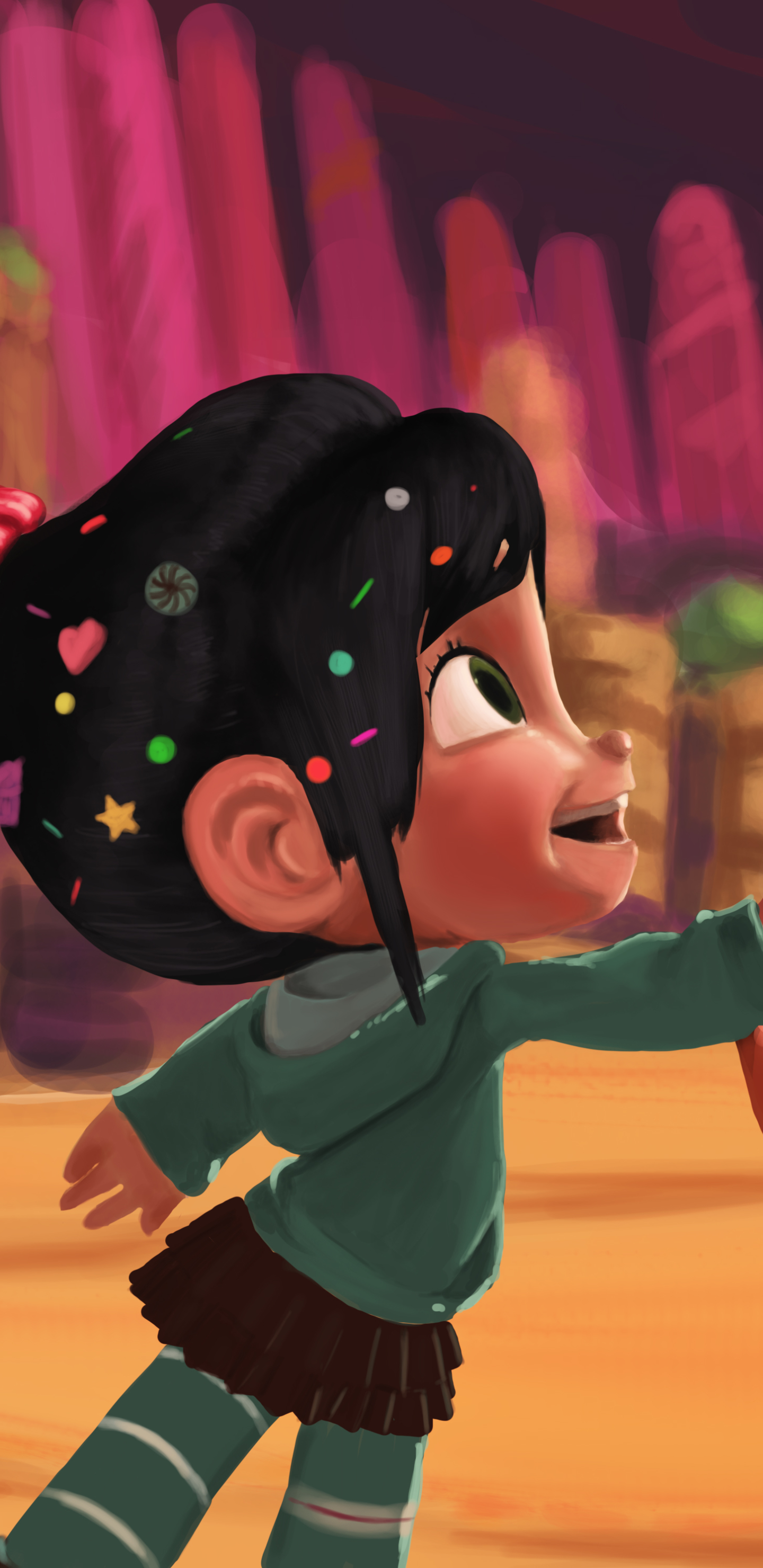 Download Wreck-It Ralph Vanellope Von Schweetz Wallpaper