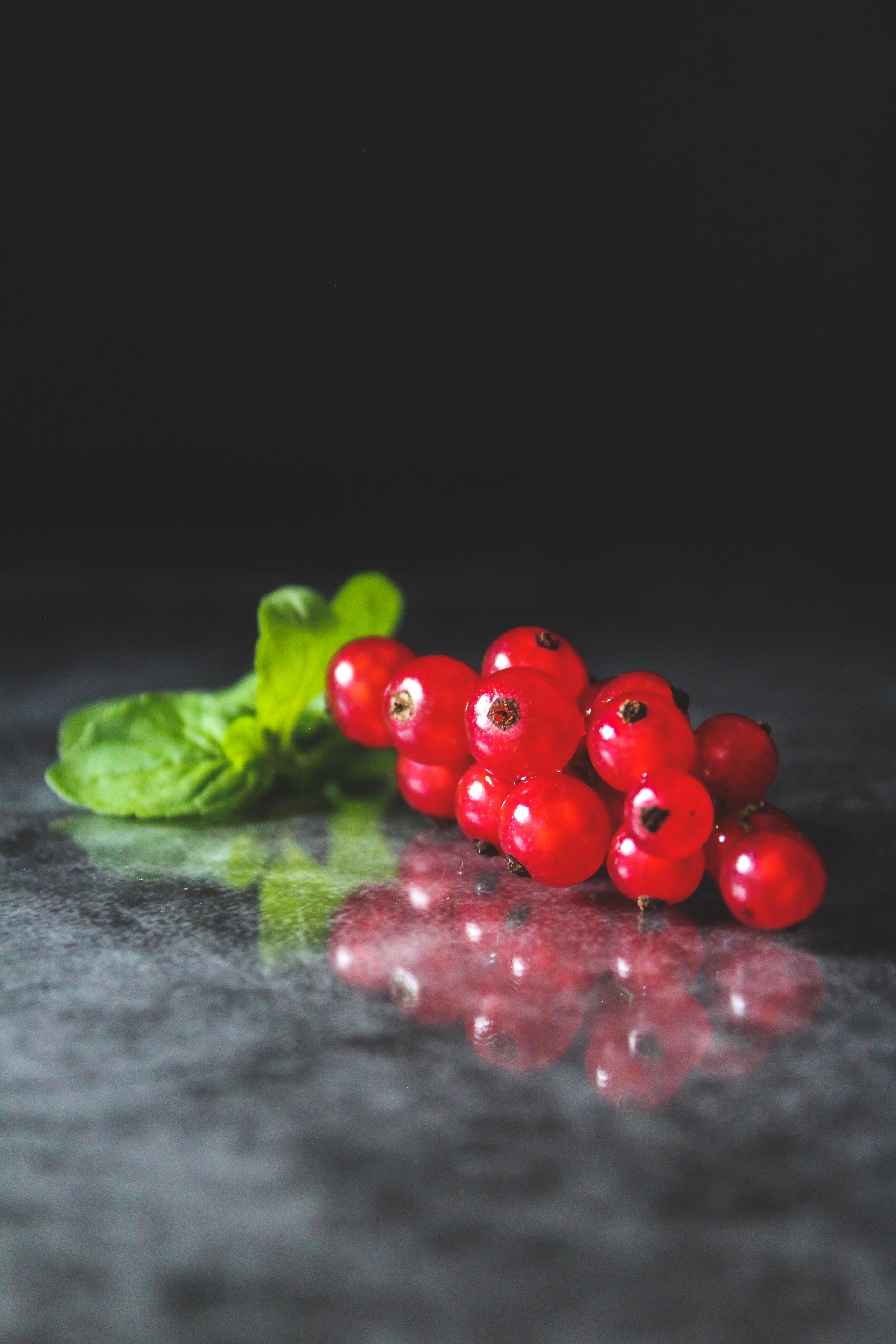 food, leaves, currant, red, berry, fruit Aesthetic wallpaper