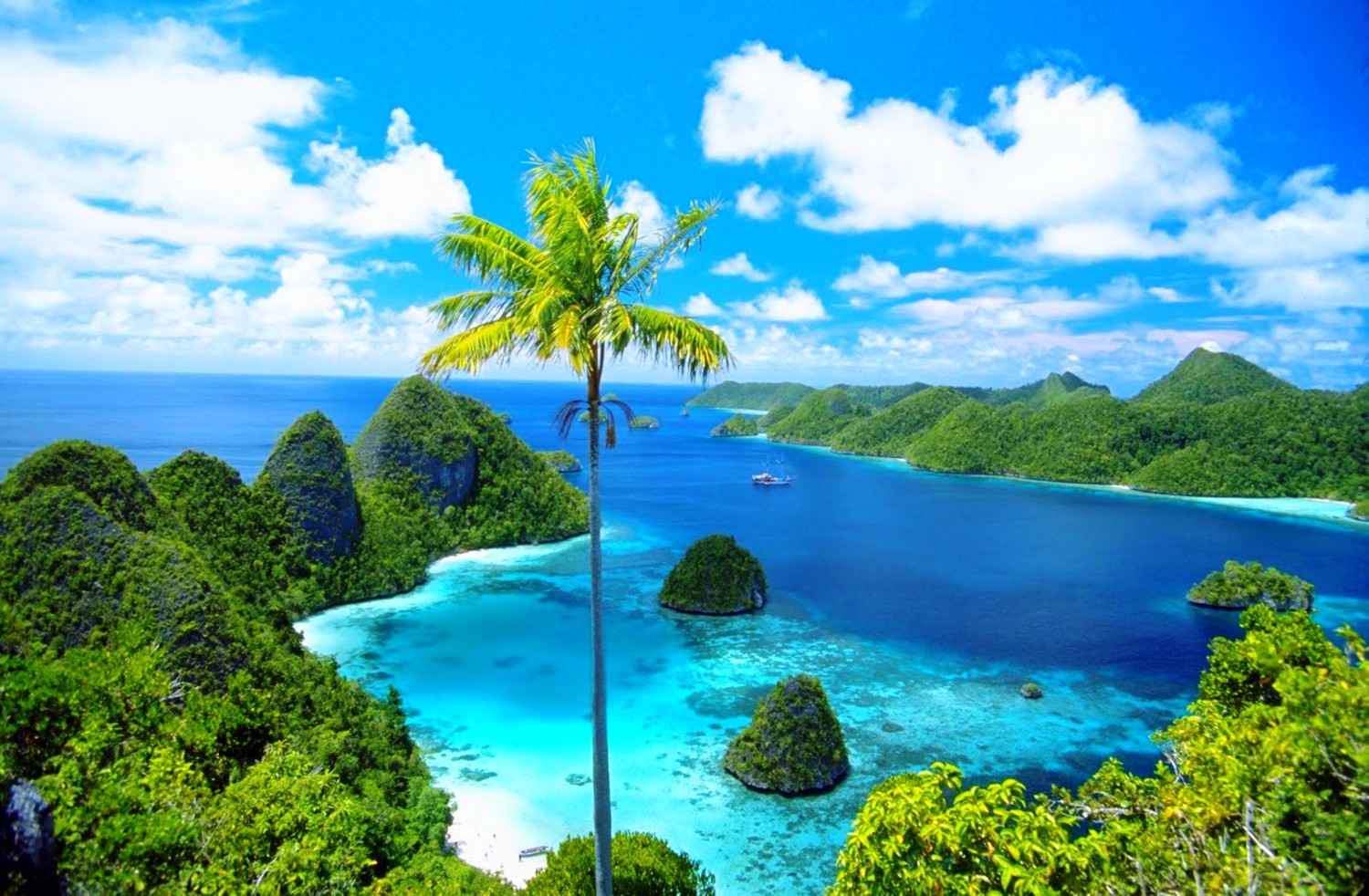 Full HD Wallpaper sea, earth, island, horizon, indonesia, ocean, raja ampat