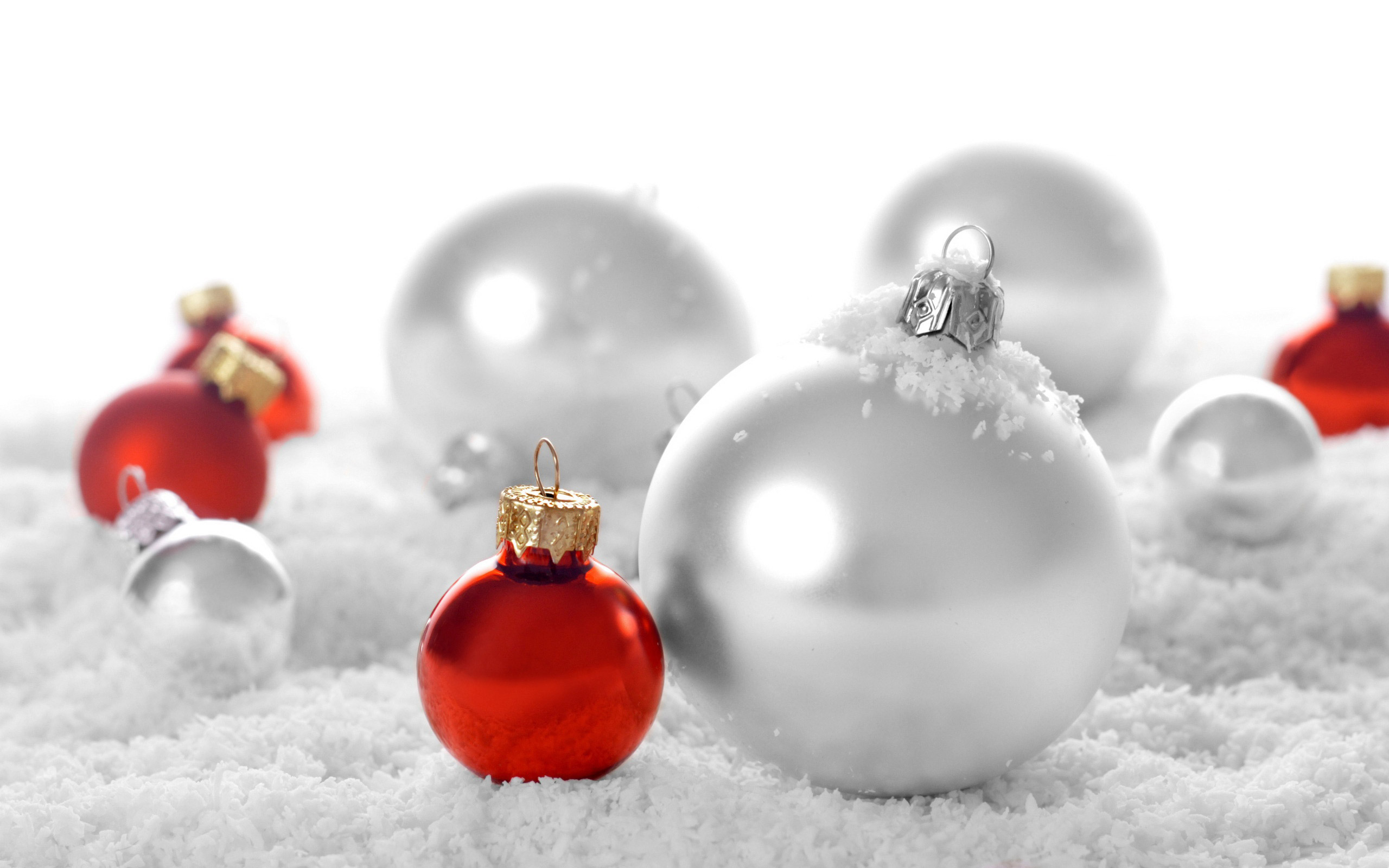 HD wallpaper decoration, christmas, christmas ornaments, holiday, red, white