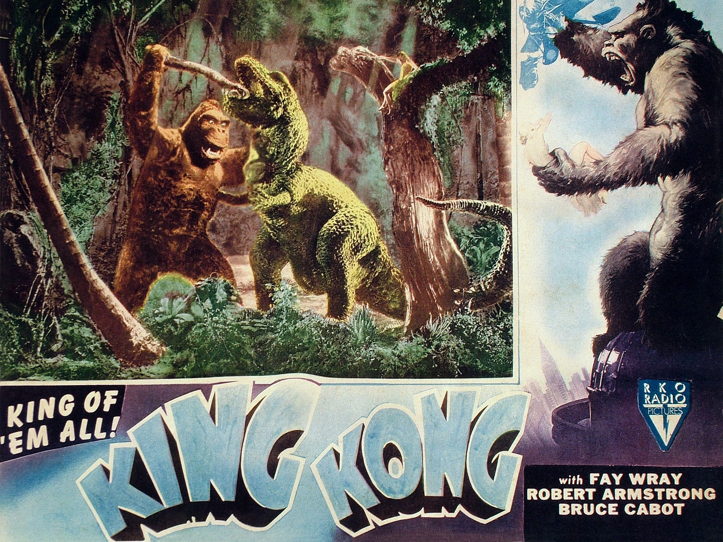 Кинг Конг против динозавра 1933