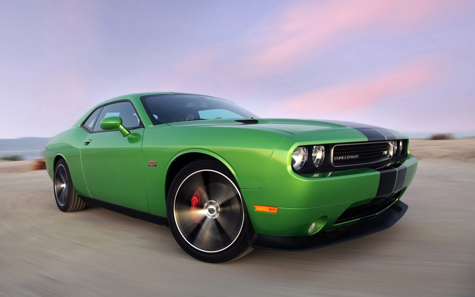 dodge challenger, green car, vehicles, dodge cell phone wallpapers