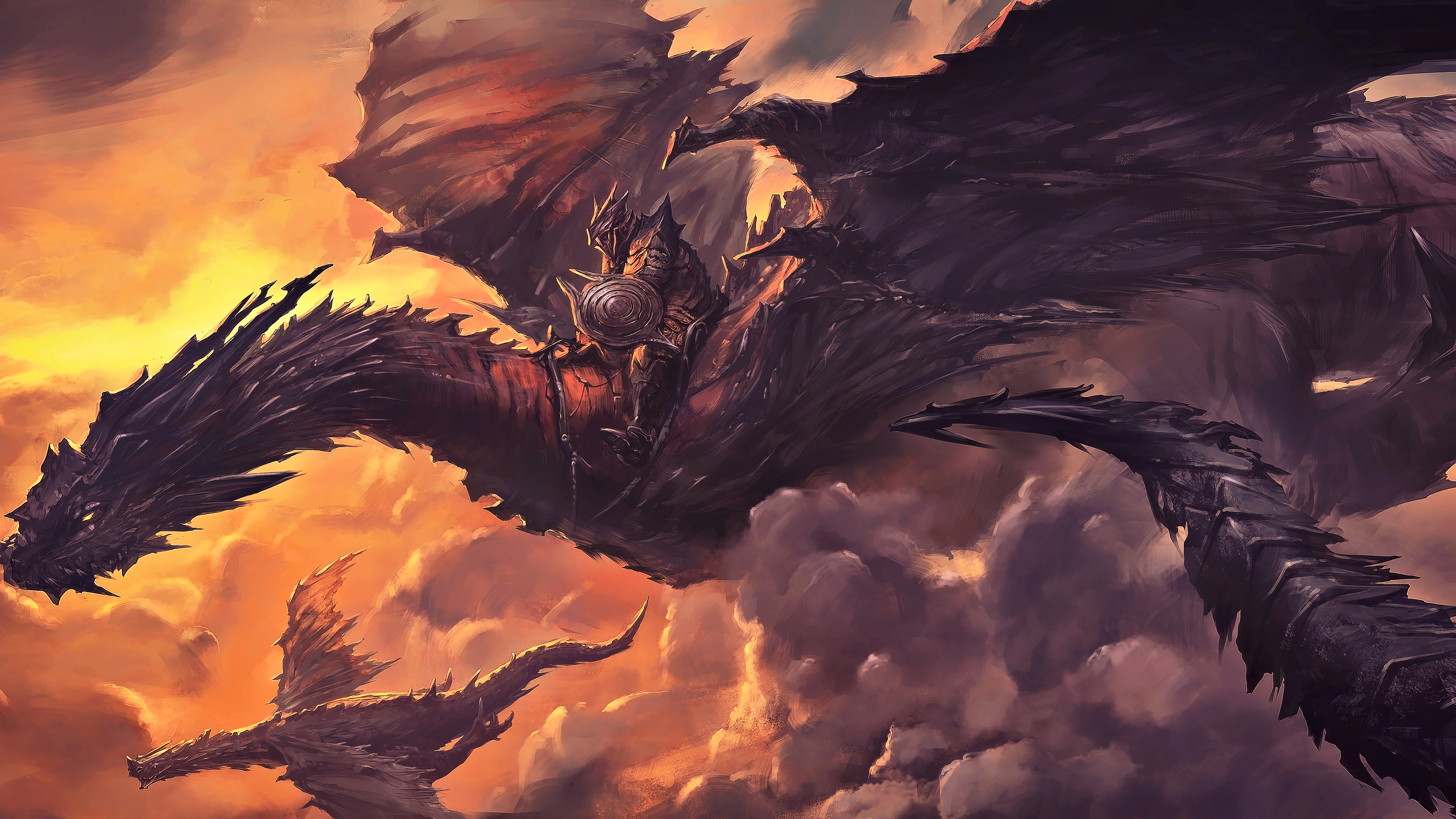 Драгон кнайт чёрный дракон