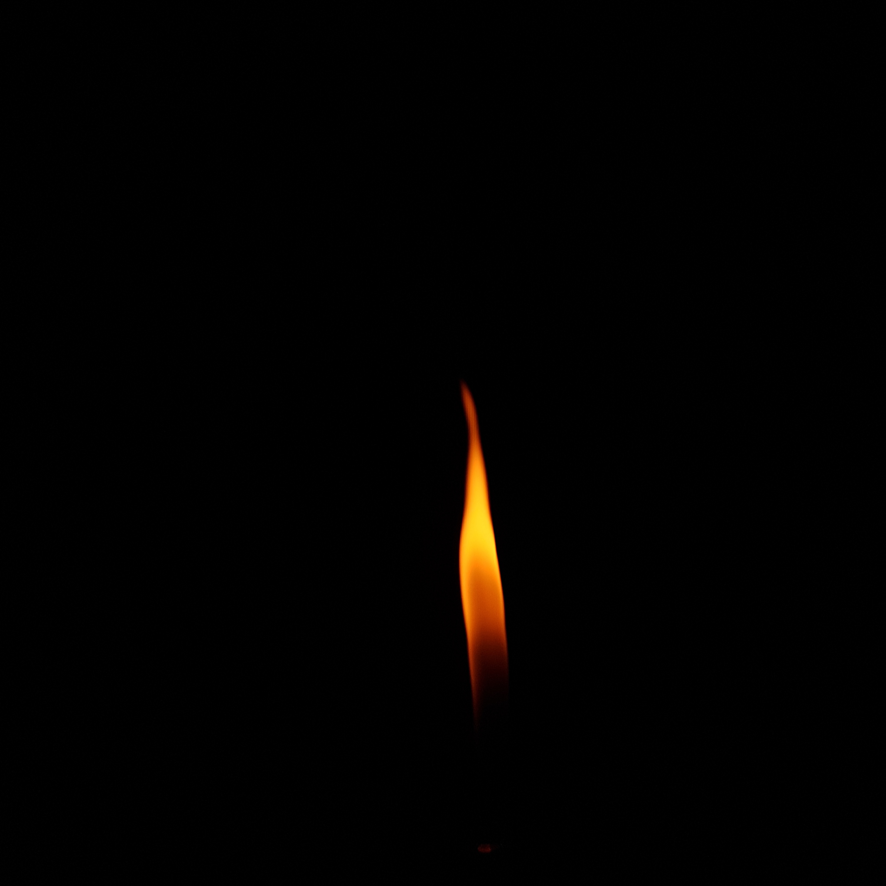 flame, dark, fire, minimalism, candle for android